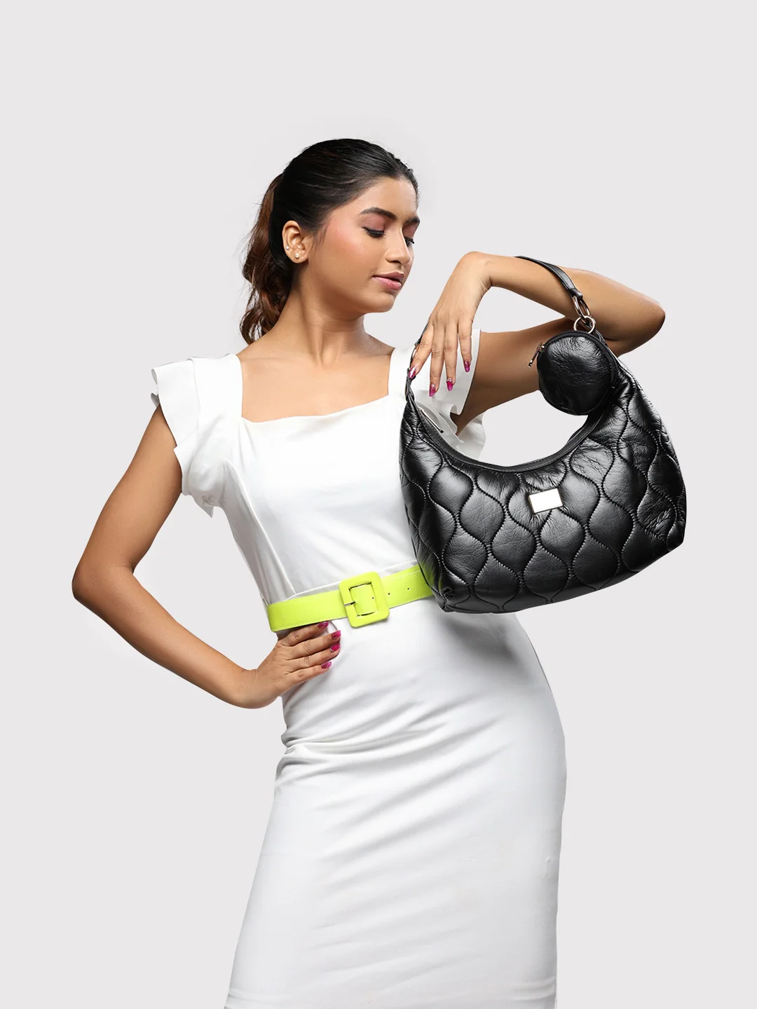 Caprese Briar Medium Black Hobo Bag - Image 11