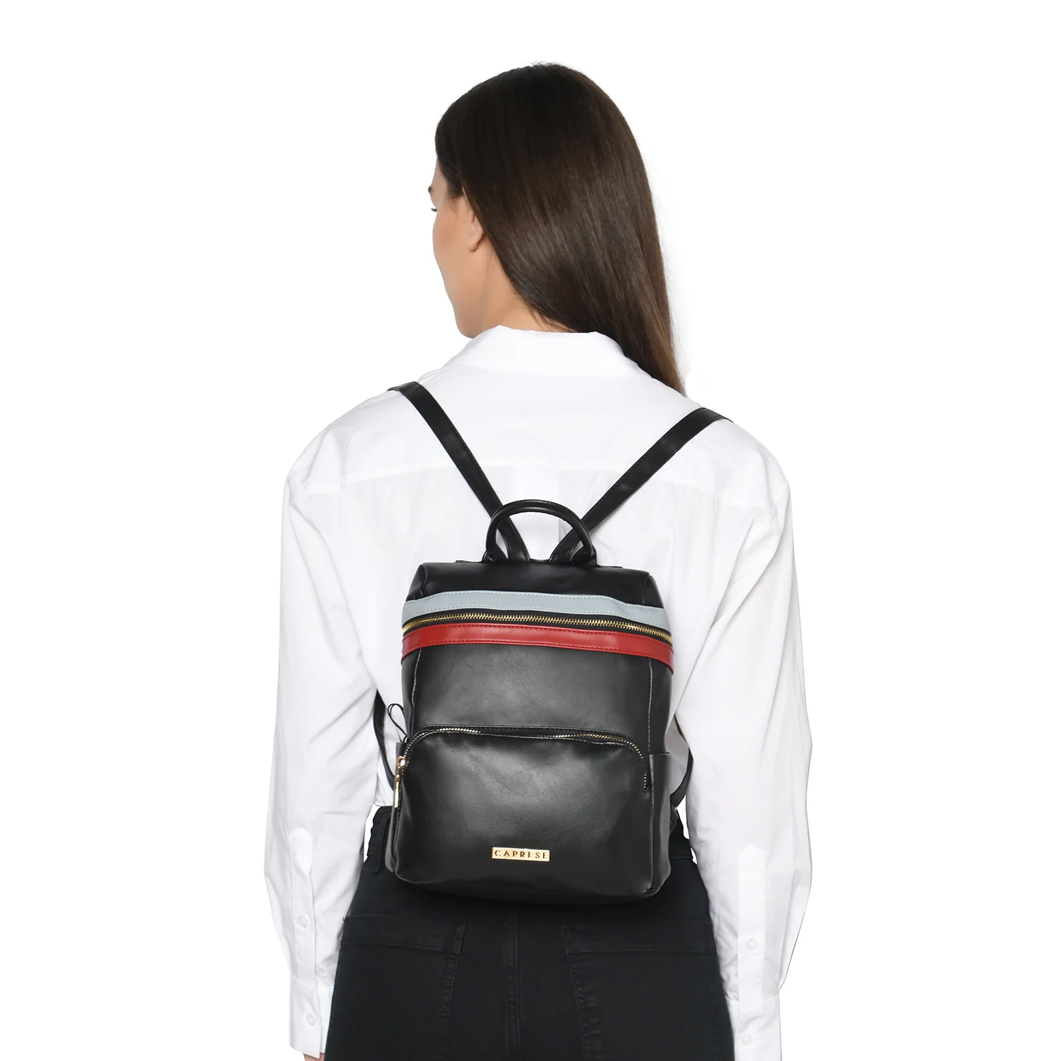 Caprese Brigetta Medium Black Backpack - Image 3