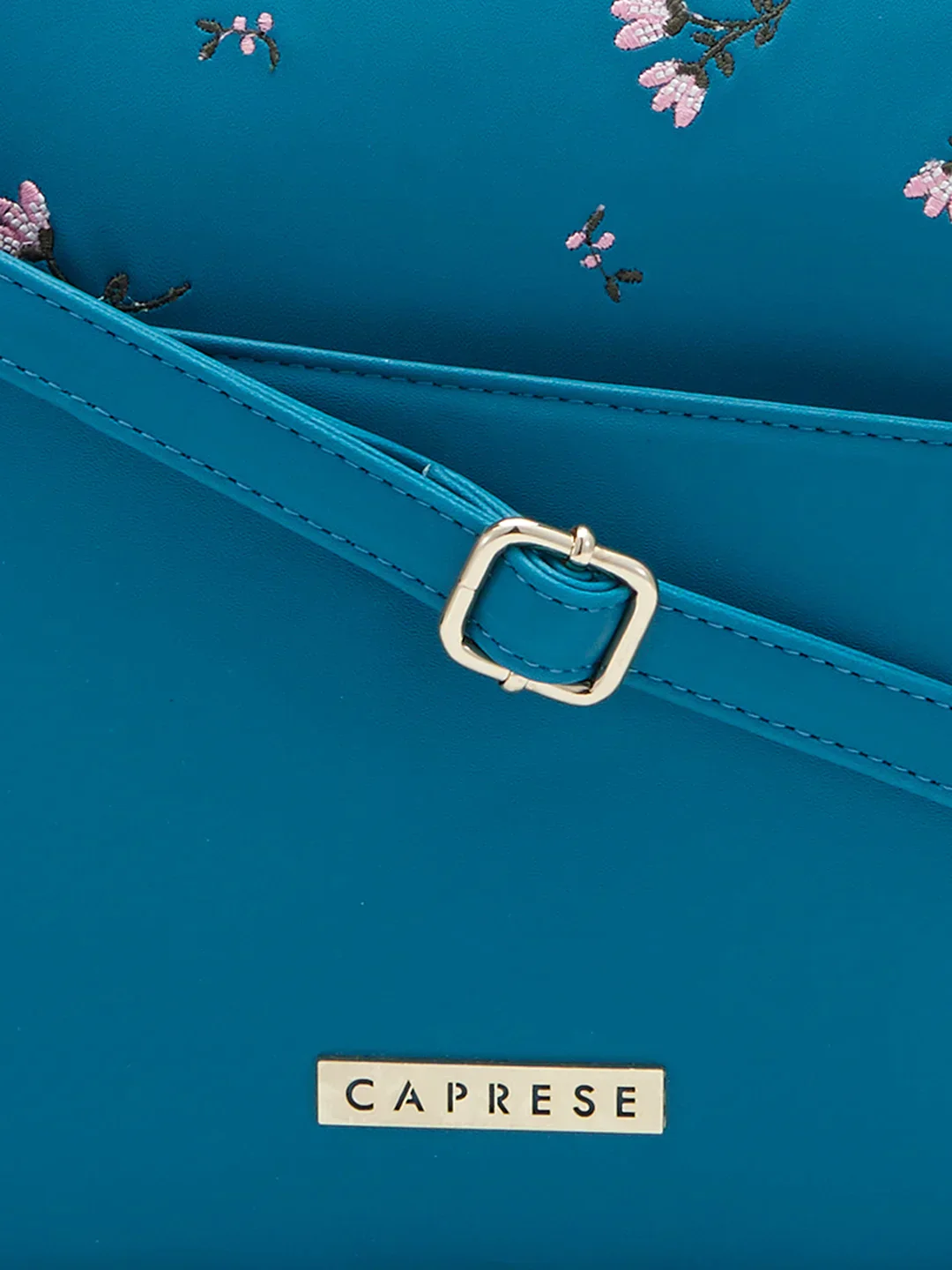 Caprese Adah Large Teal Satchel Bag - Image 9