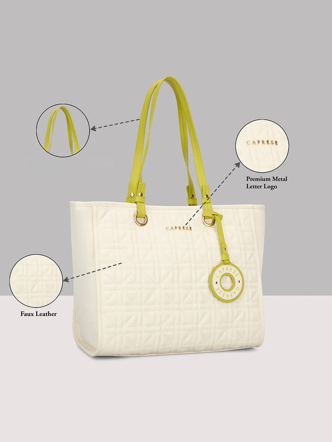 Caprese Aimee Large Alpine Oat Tote Bag - Image 14