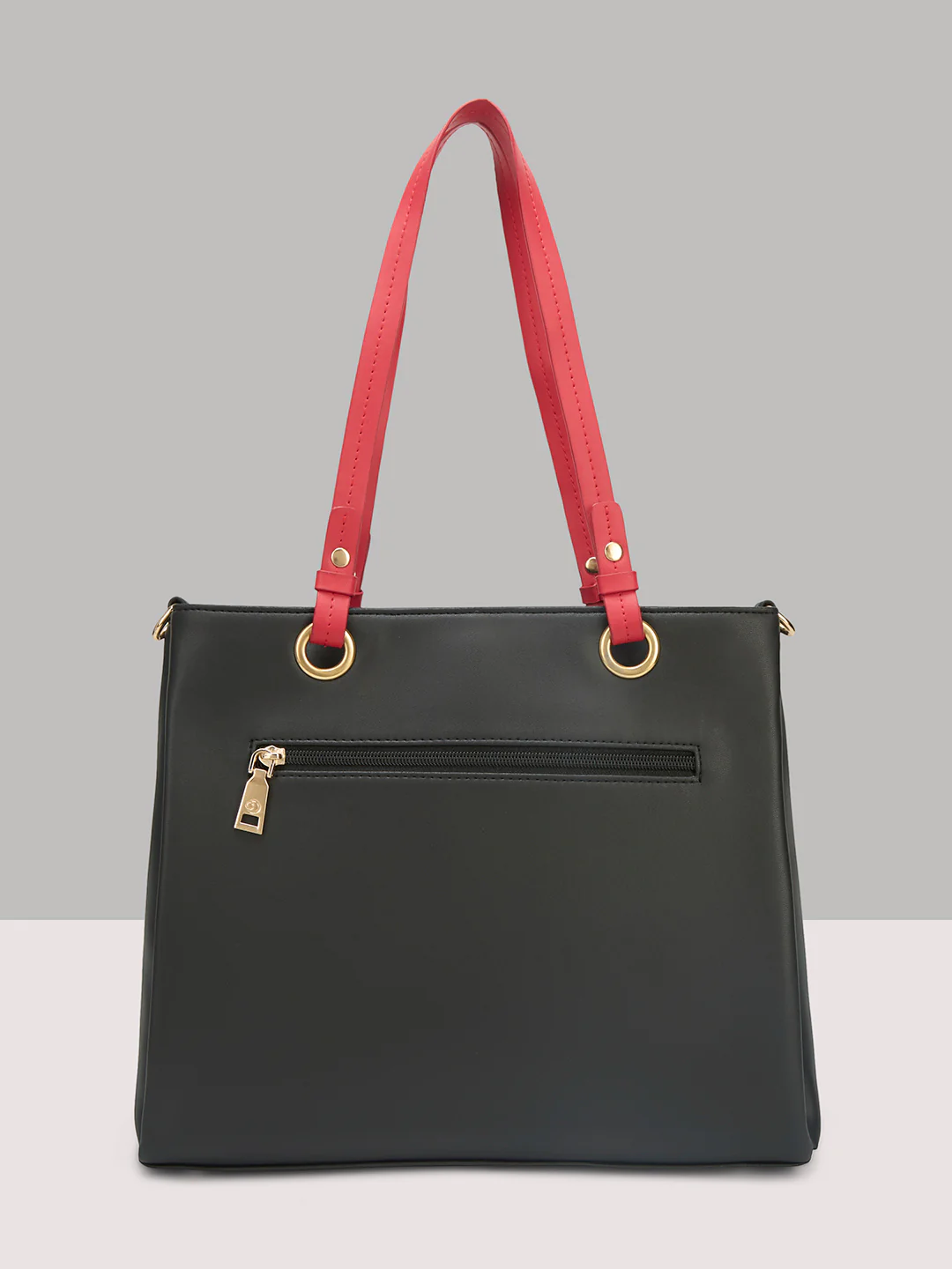 Caprese Aimee Large Black Satchel Bag - Image 4