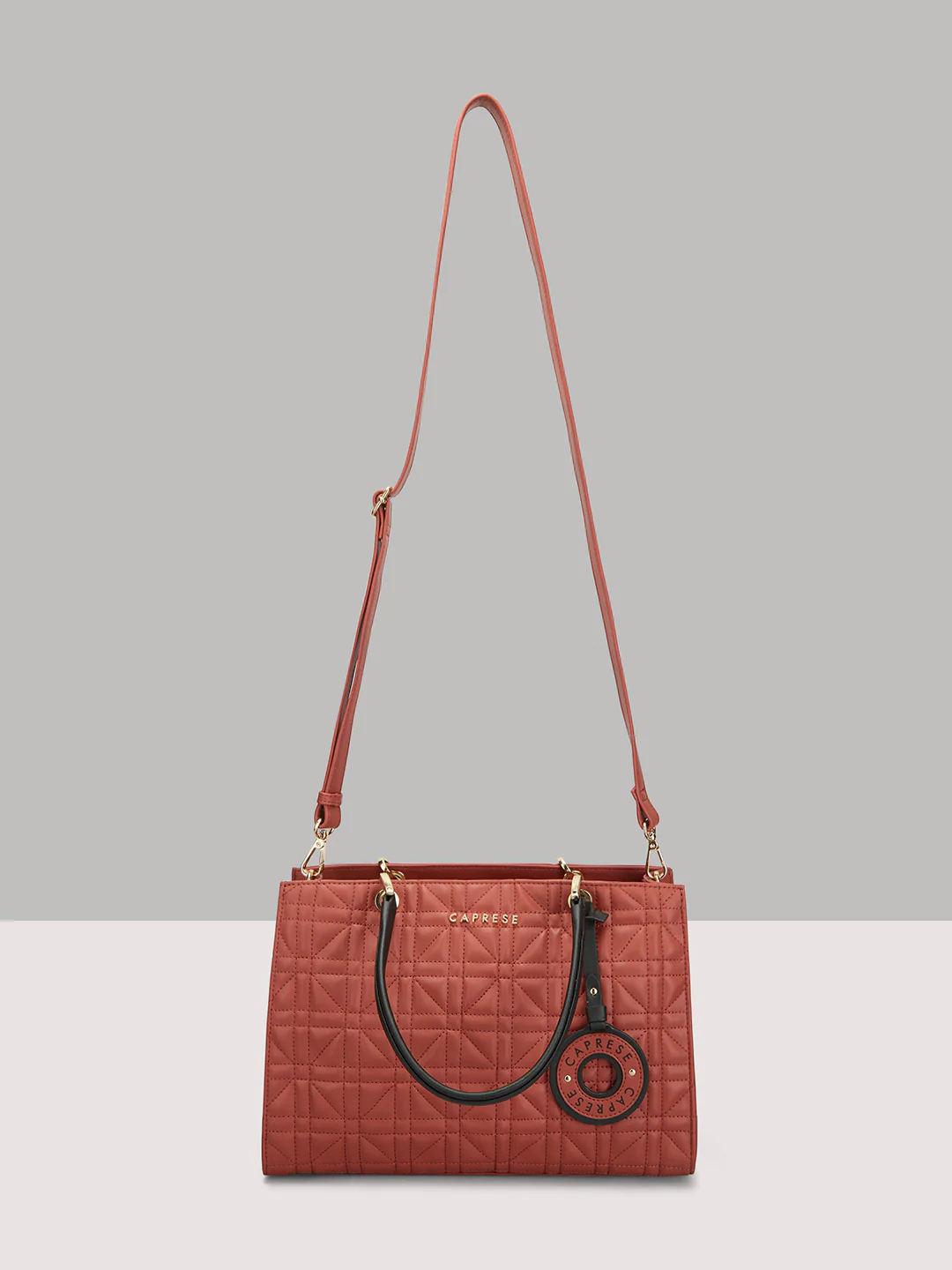 Caprese Aimee Medium Intense Rust Satchel - Image 6