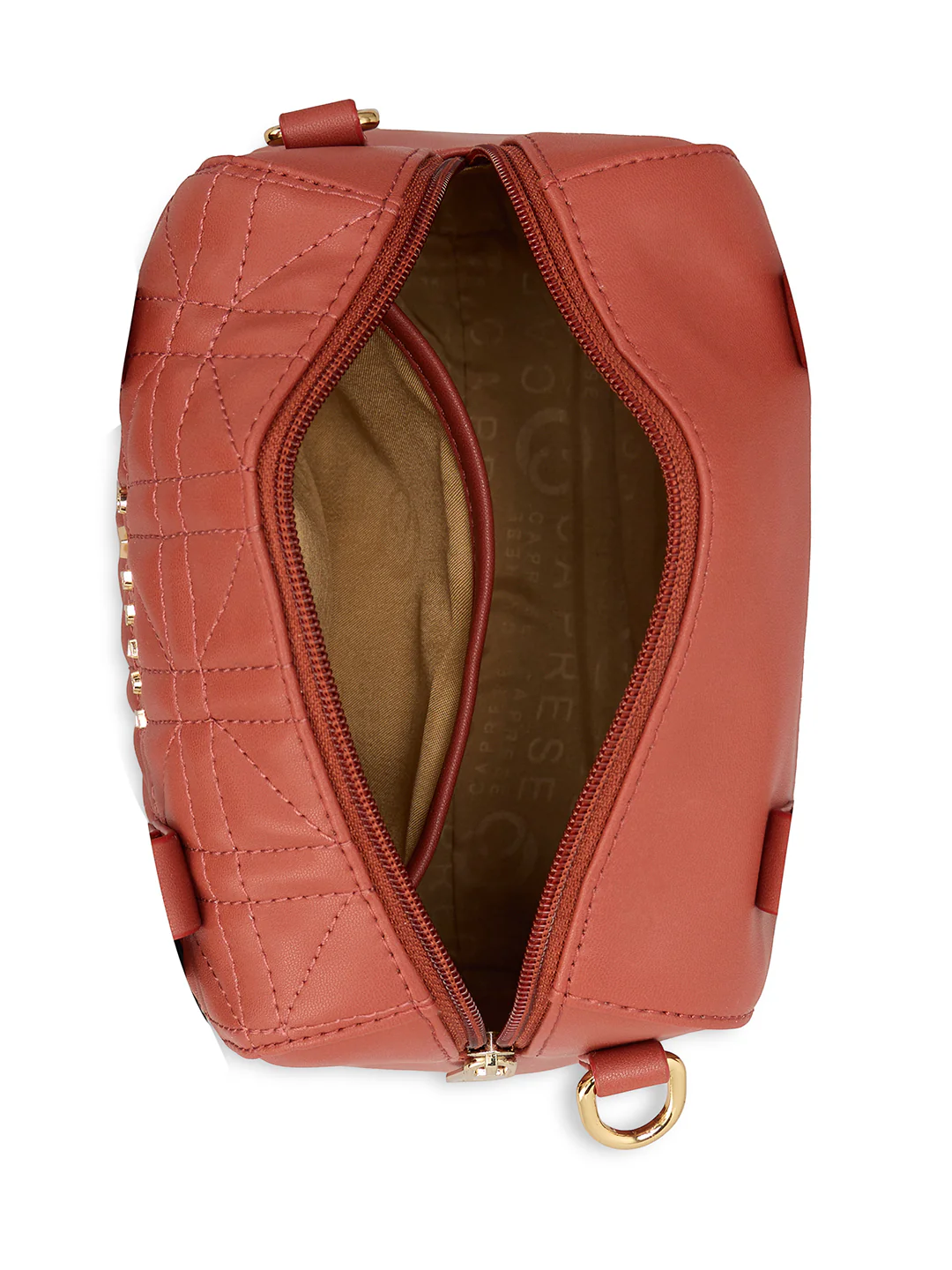 Caprese Aimee Small Intense Rust Satchel Bag - Image 8