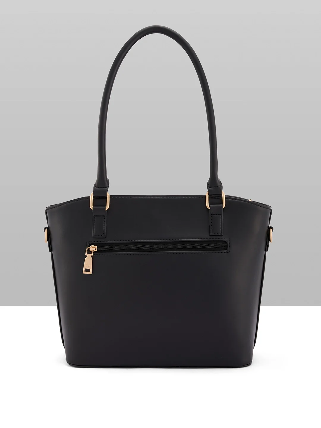 Caprese Akina Medium Black Satchel Bag - Image 6