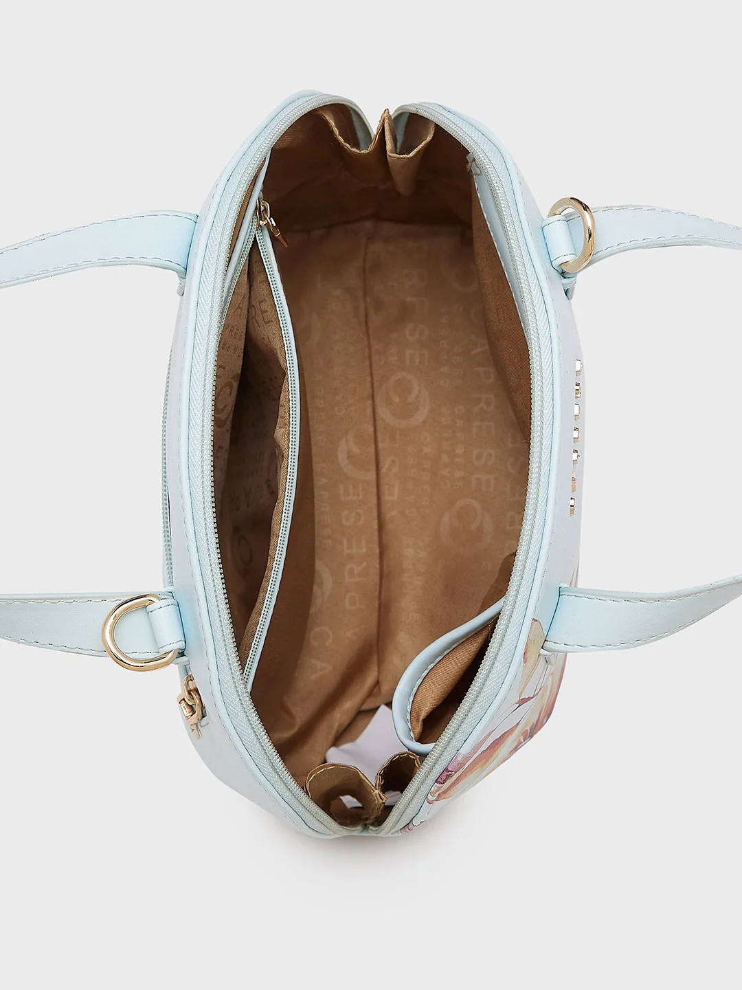 Caprese Alaya Small Blue Satchel Bag - Image 8