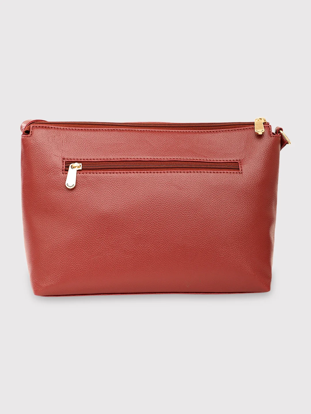 Caprese Alexandria Medium Maroon Sling Bag - Image 7