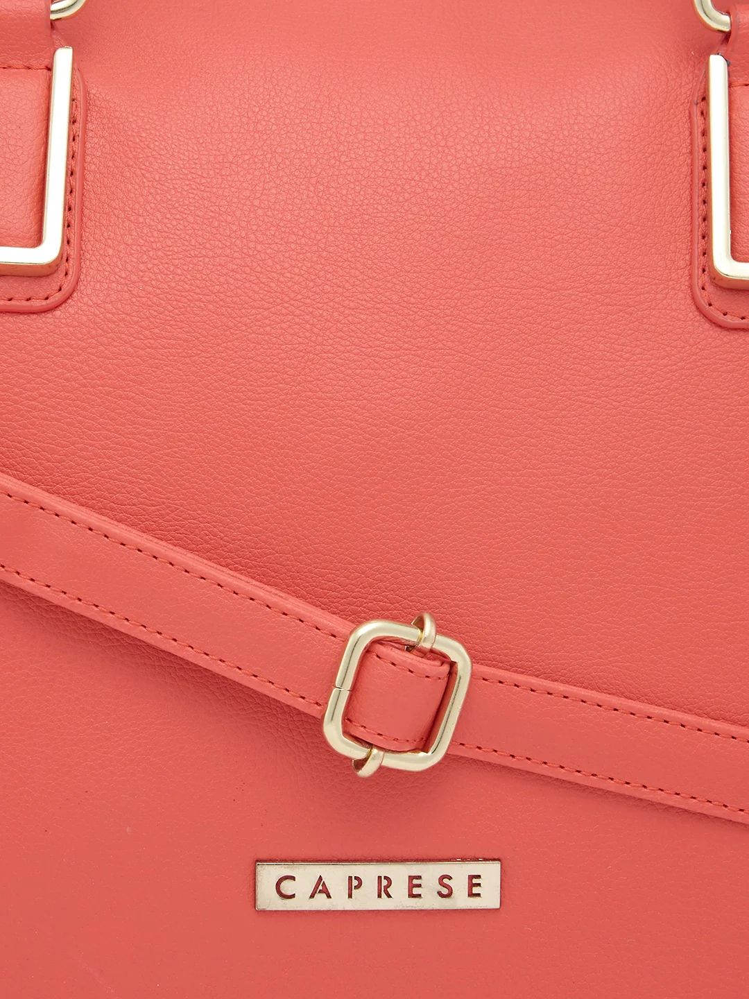 Caprese Amelia Medium Coral Satchel Bag - Image 11