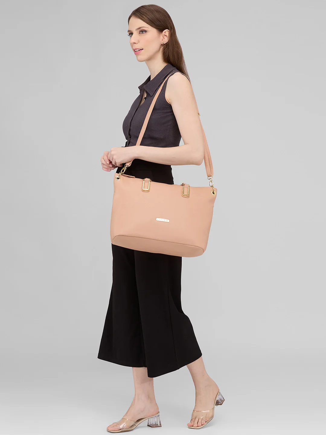 Caprese Amelia Medium Skin Satchel Bag - Image 3