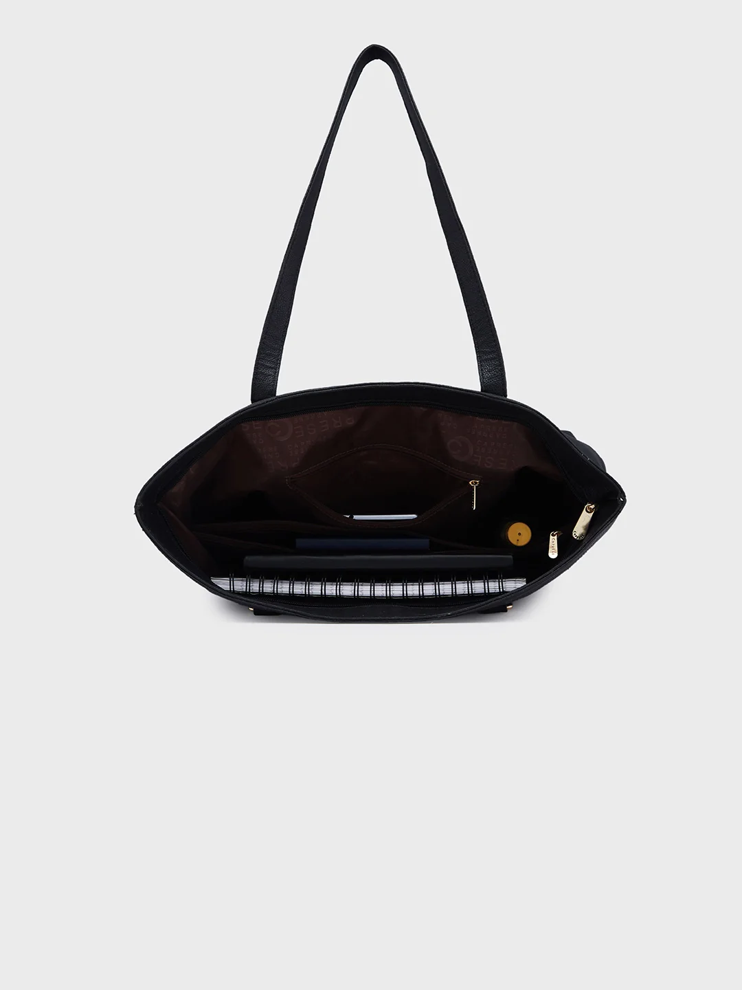 Caprese Amelia Medium Black Tote Bag - Image 9