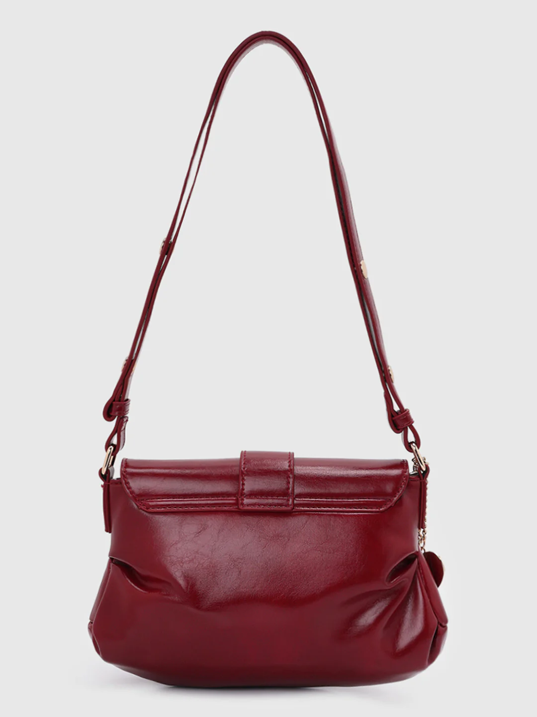 Caprese Ana Medium Red Baguette Bag - Image 5