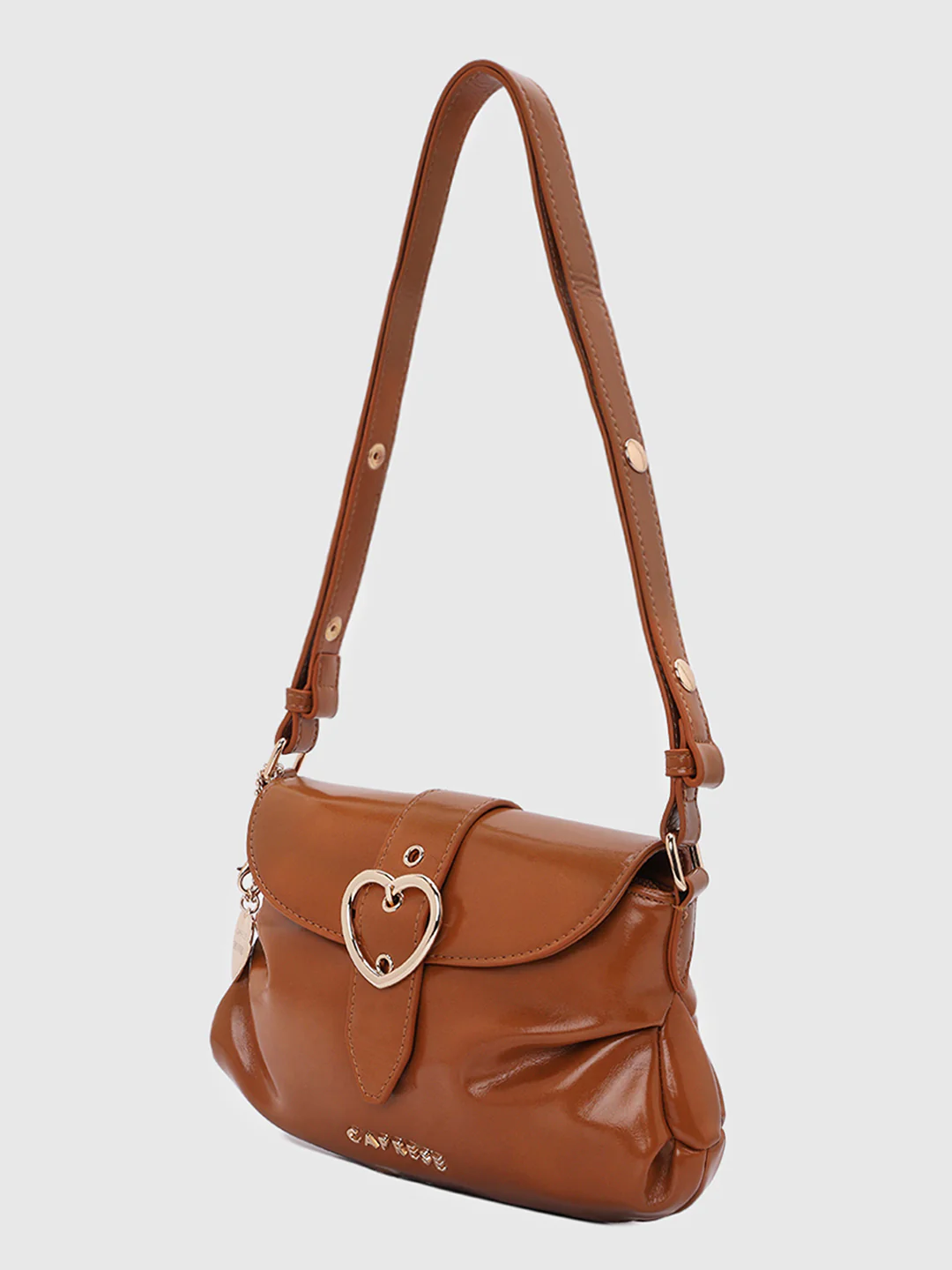 Caprese Ana Medium Tan Baguette Bag - Image 12
