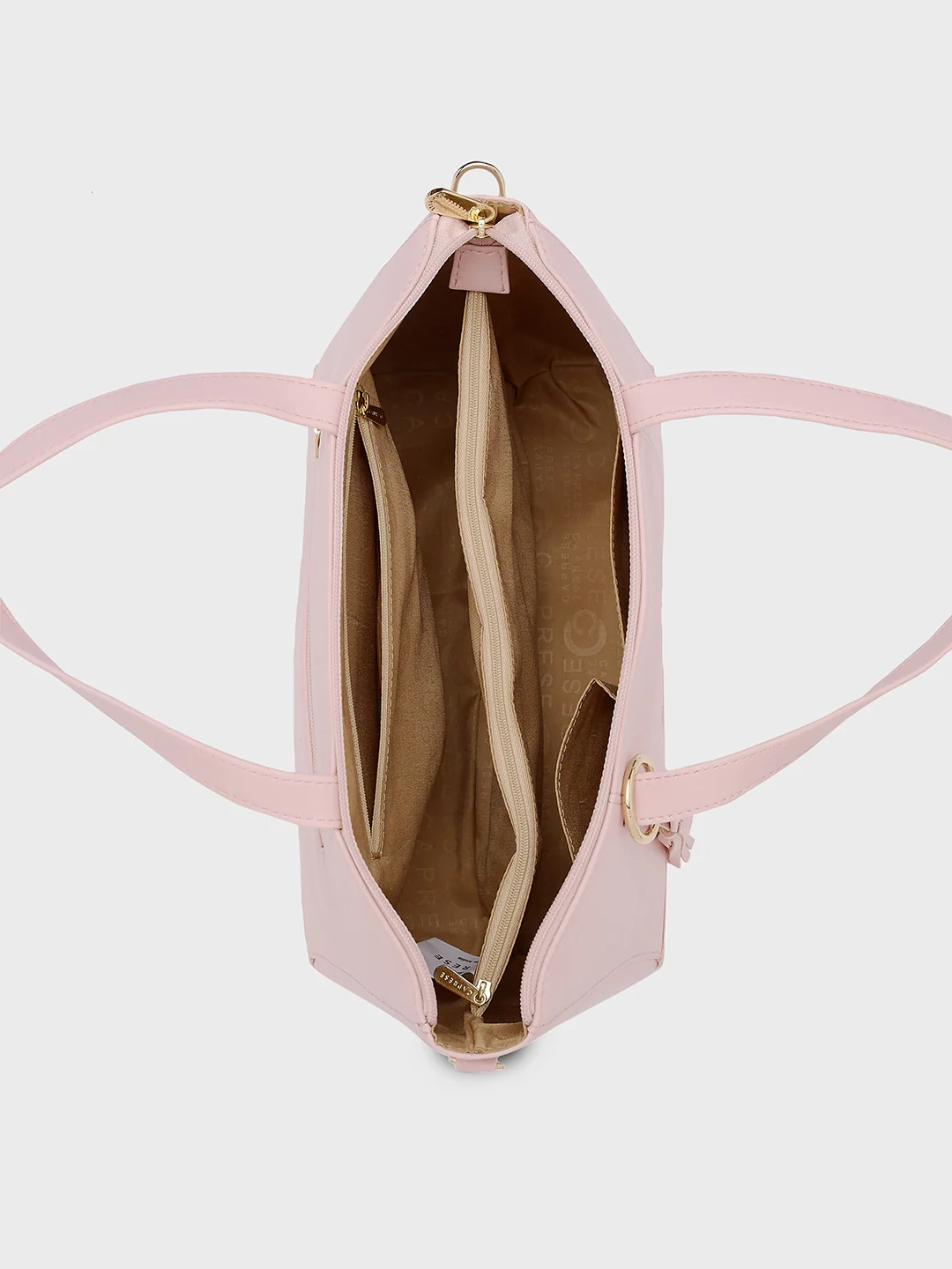 Caprese Andrea Medium Blush Satchel Bag - Image 8