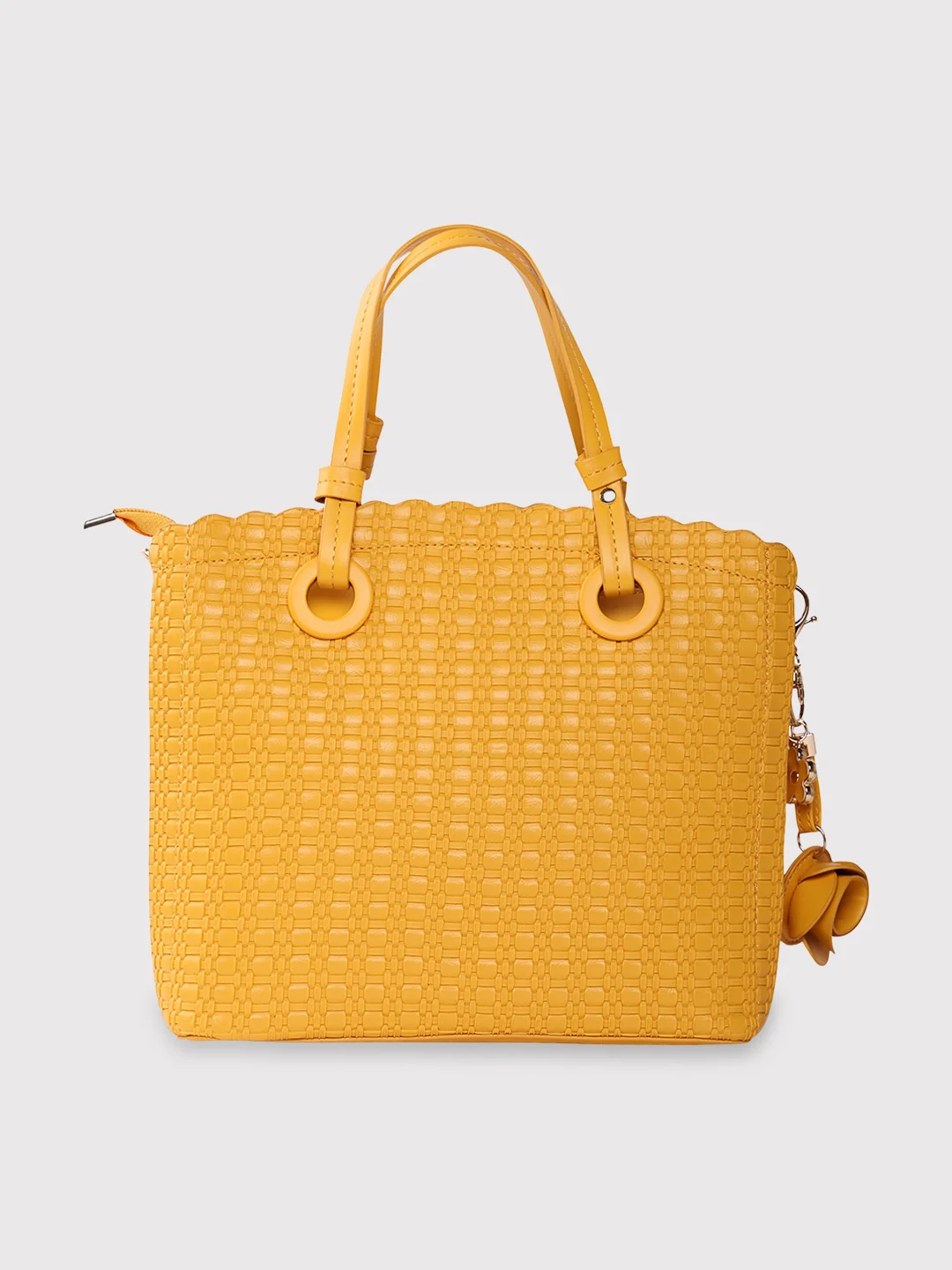 Caprese Andrea Medium Yellow Satchel Bag - Image 3