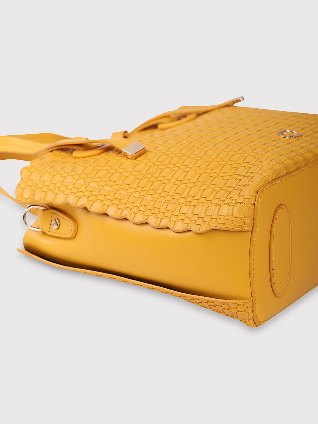Caprese Andrea Medium Yellow Satchel Bag - Image 8
