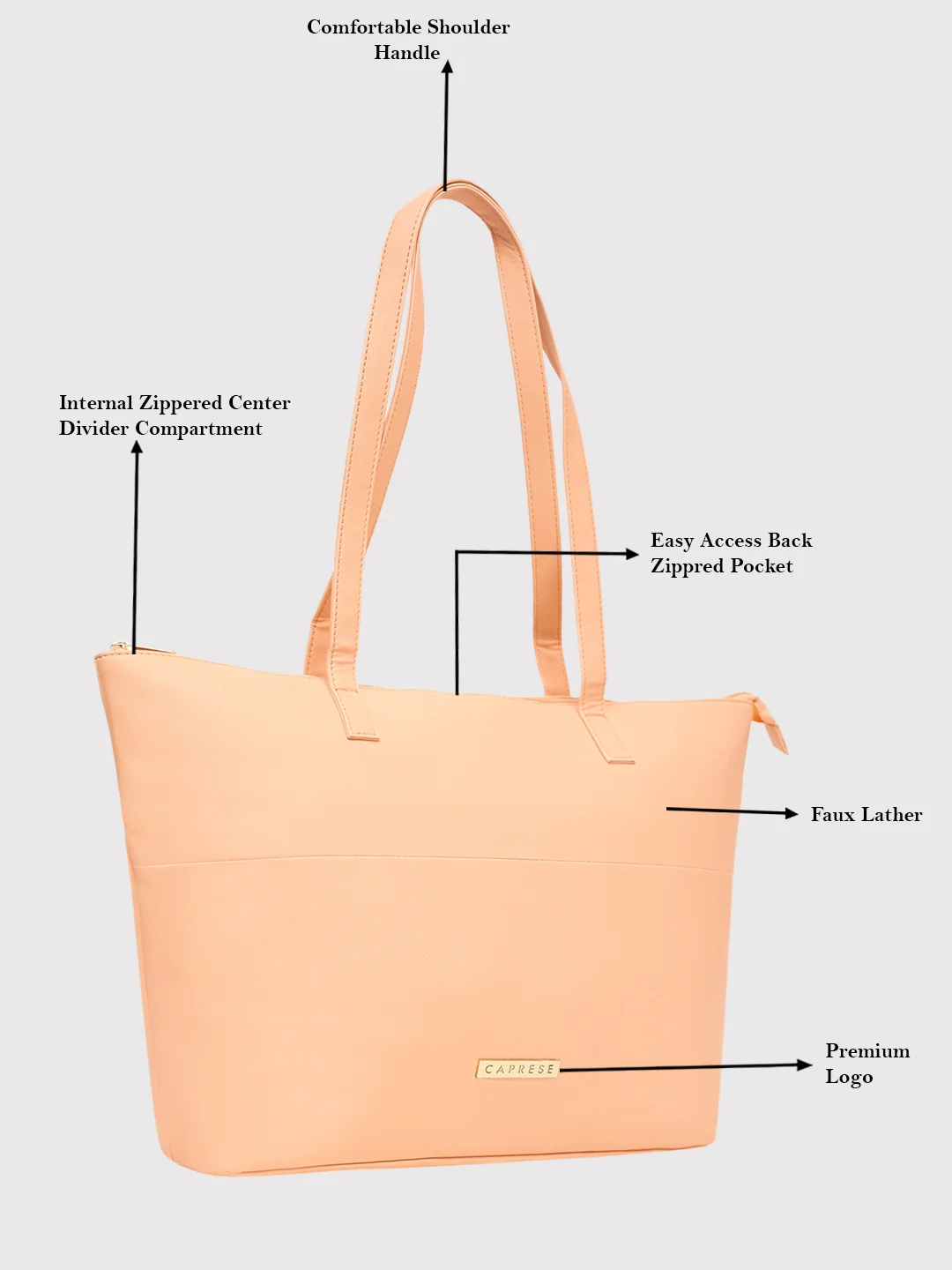 Caprese Annika Large Birch Tote Bag - Image 4