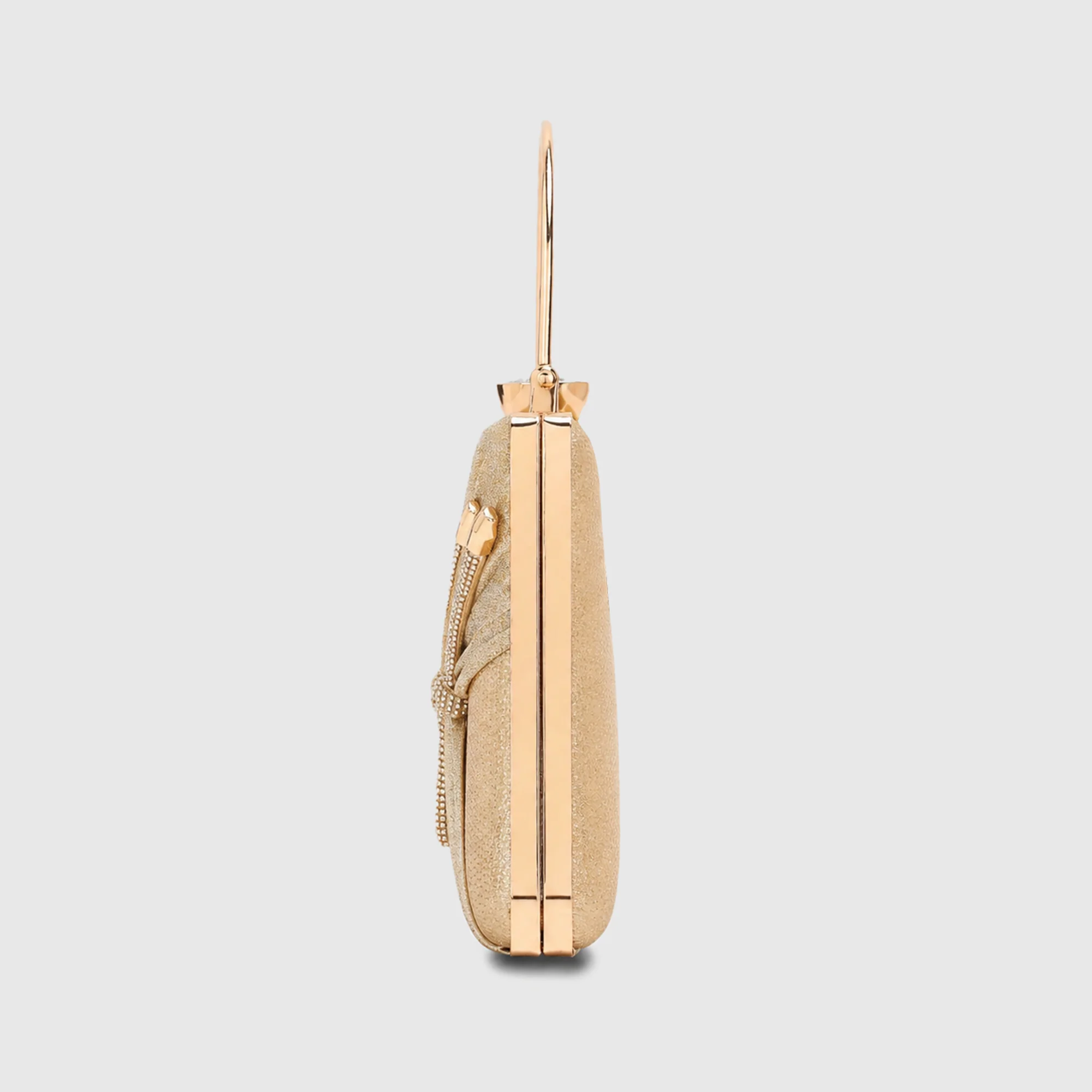 Caprese Anya Medium Gold Textured Clutch Bag - Image 13