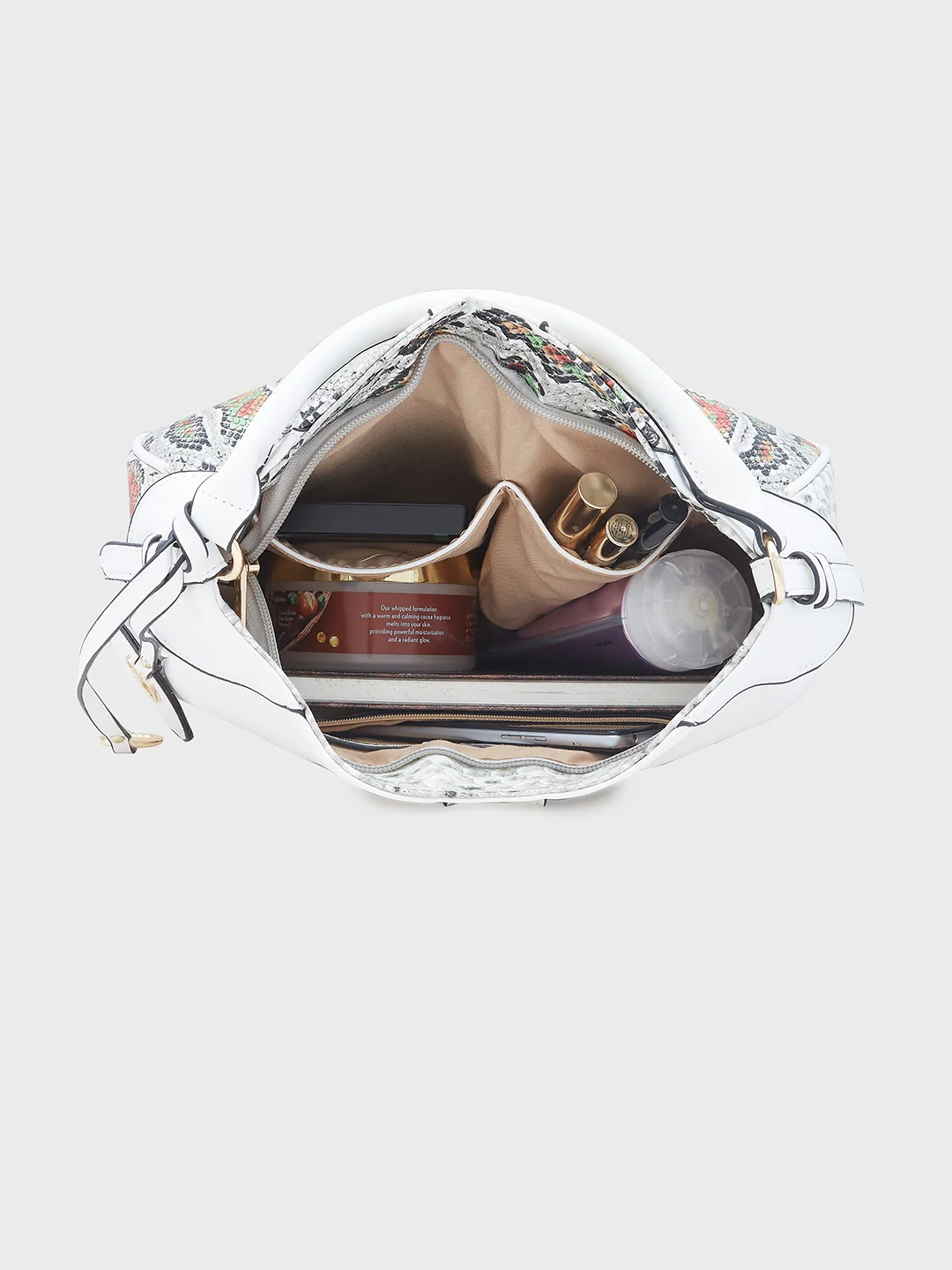 Caprese Archie Medium White Hobo Bag - Image 8