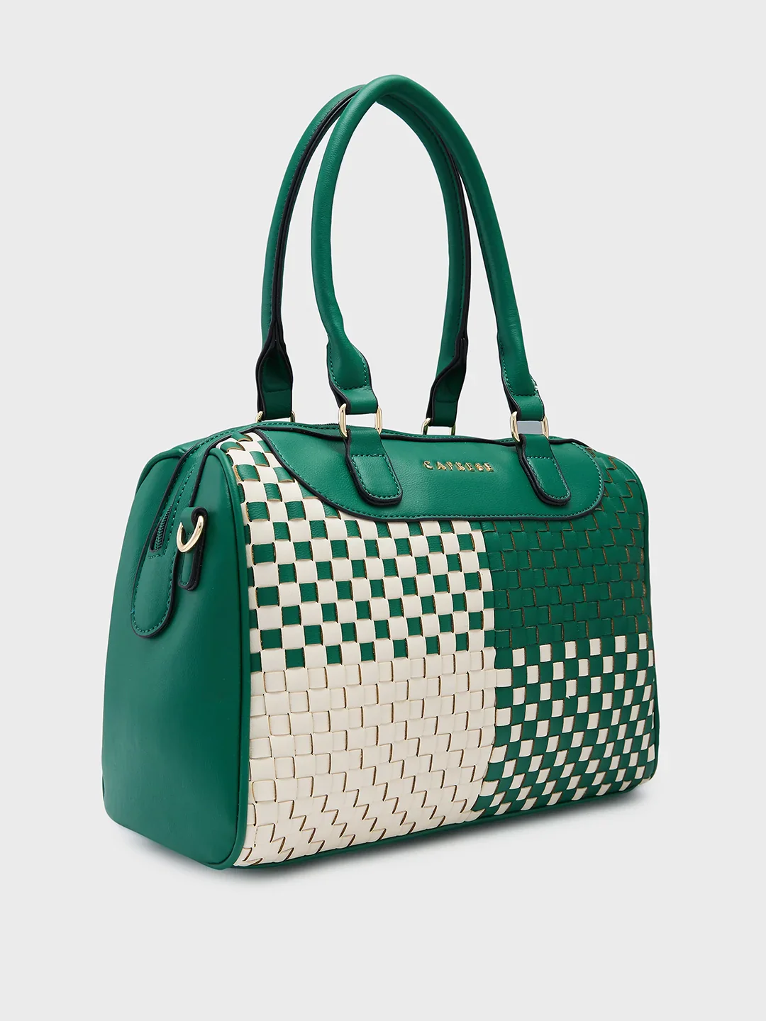 Caprese Aria Medium Green Satchel Bag - Image 4