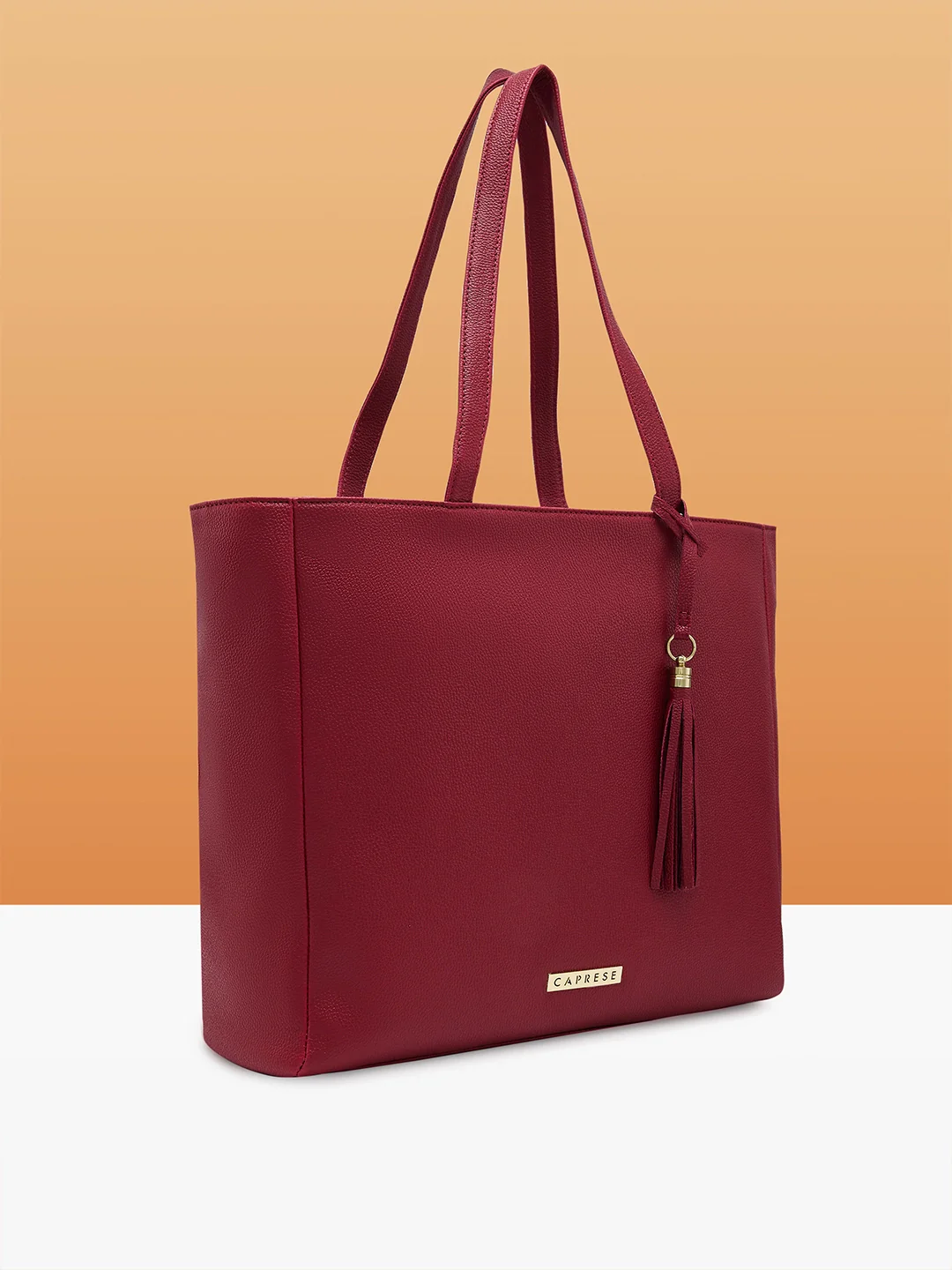 Caprese Ariana Large Plum Tote Bag - Image 4