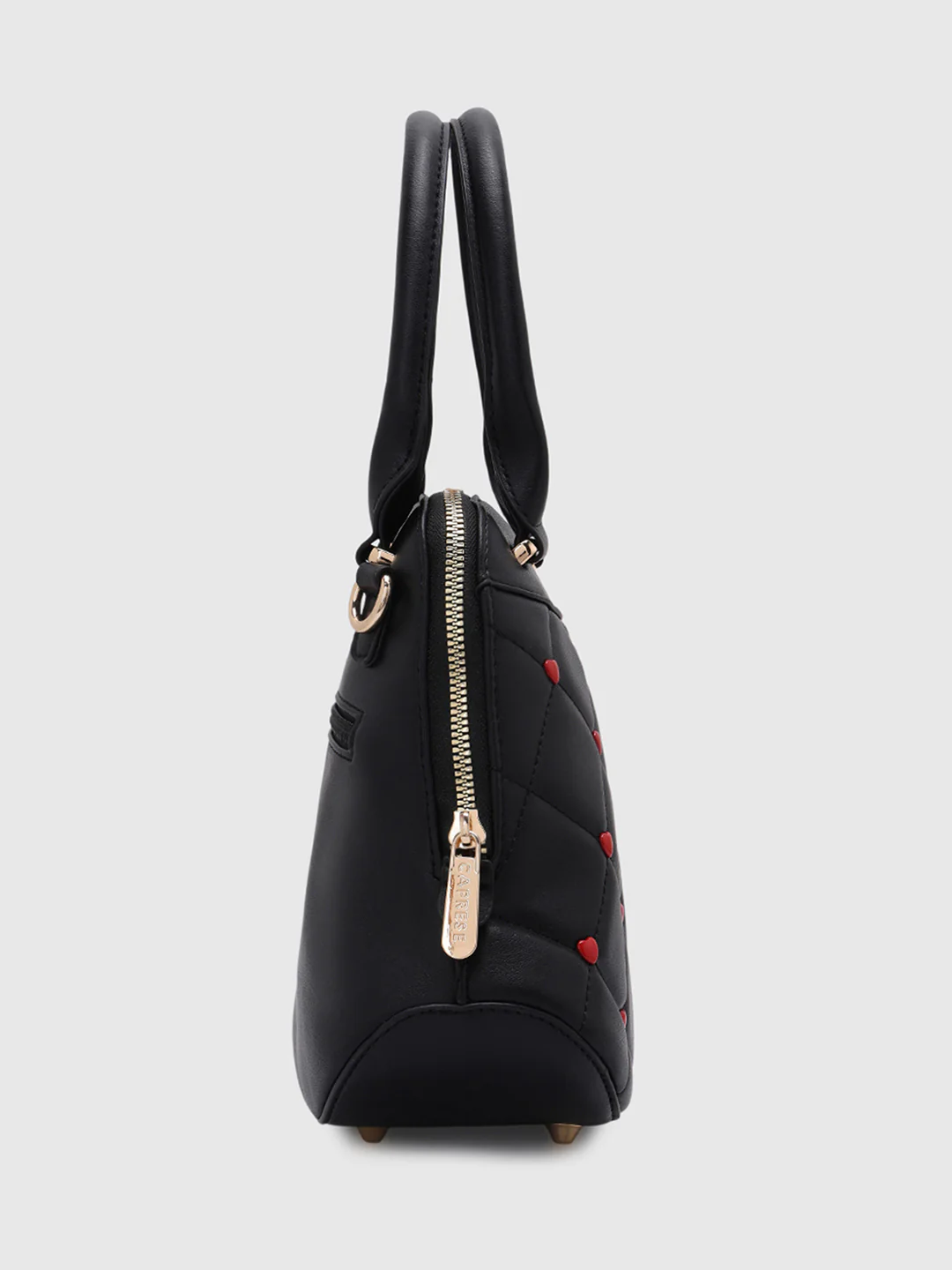 Caprese Ashley Medium Black Satchel Bag - Image 14