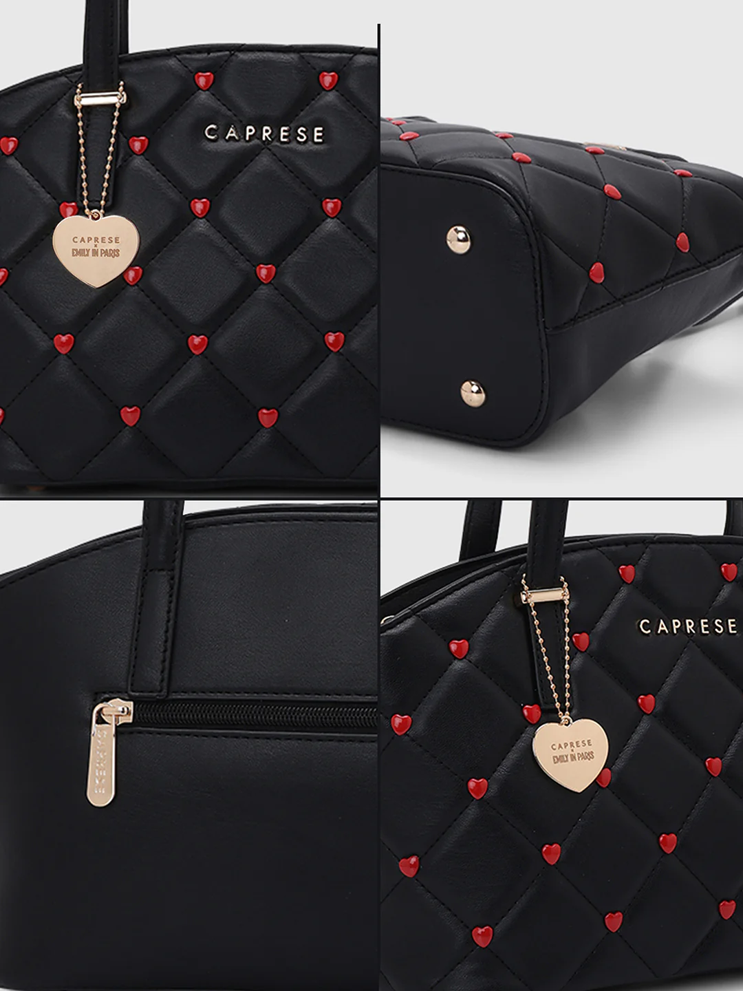 Caprese Ashley Medium Black Tote Bag - Image 9