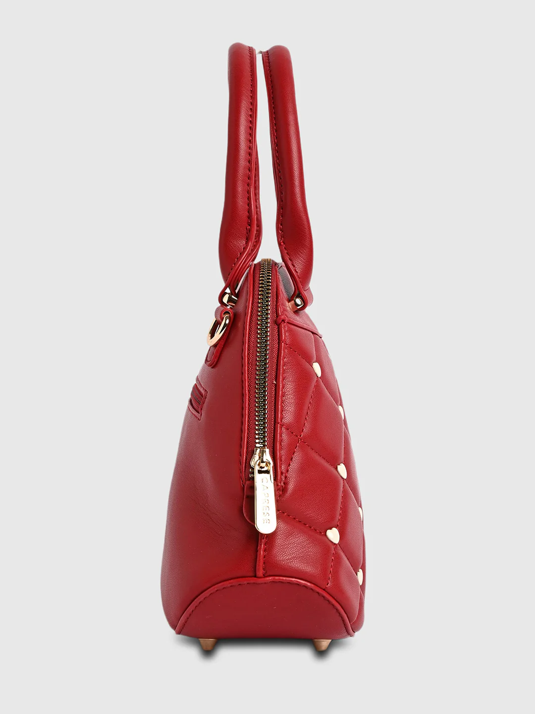Caprese Ashley Medium Cherry Red Satchel Bag - Image 12