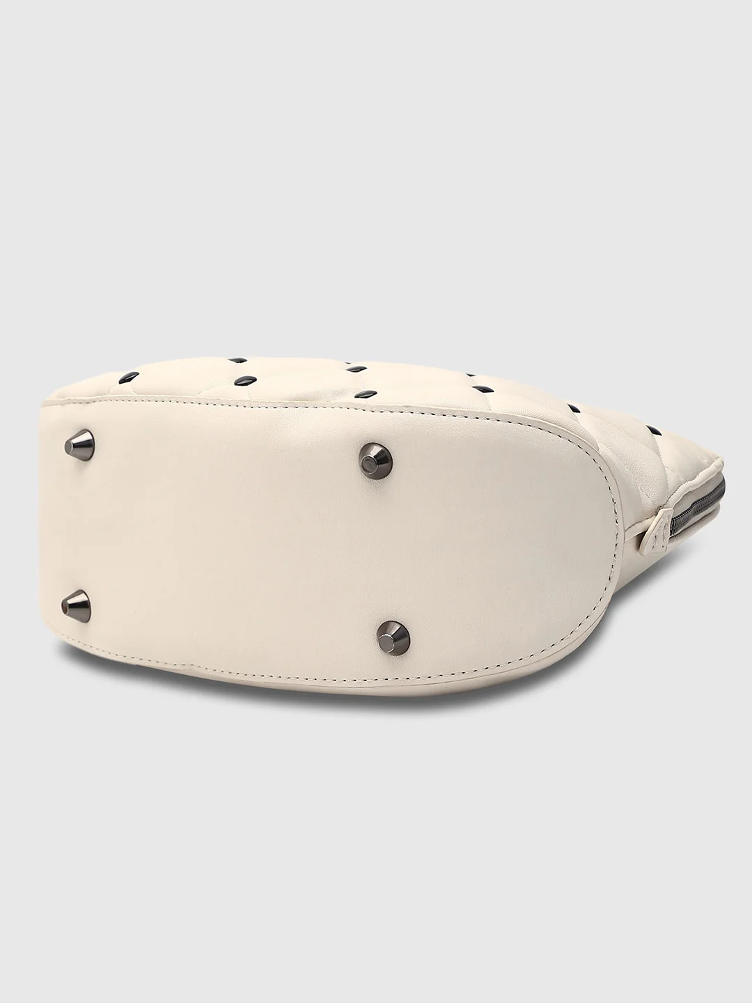 Caprese Ashley Medium White Satchel Bag - Image 9