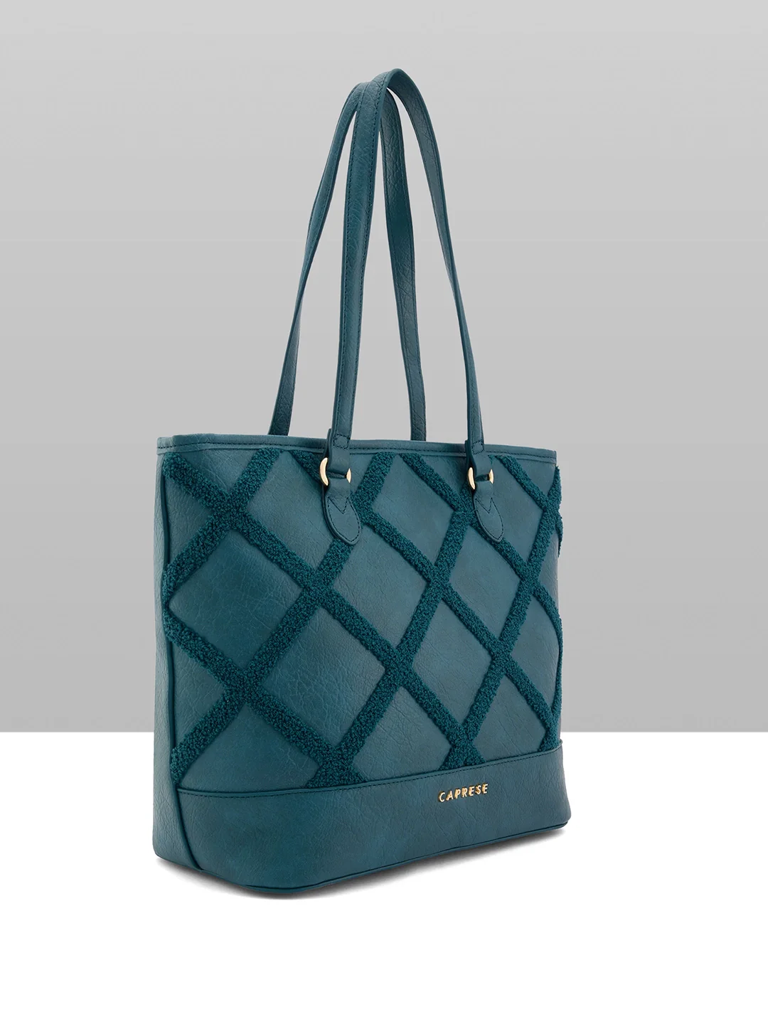 Caprese Athena Large Transformative Teal Laptop Tote Bag - Image 7