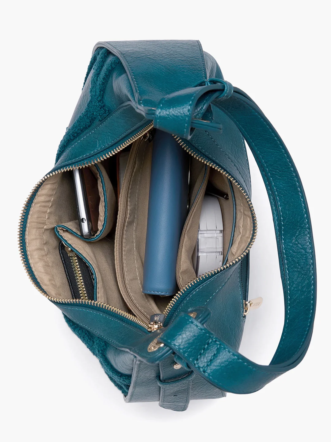 Caprese Athena Medium Transformative Teal Hobo Bag - Image 11