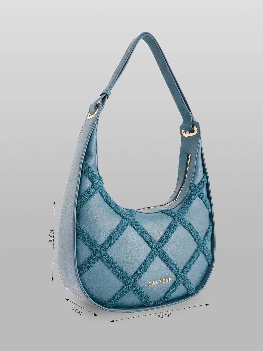 Caprese Athena Medium Transformative Teal Hobo Bag - Image 3