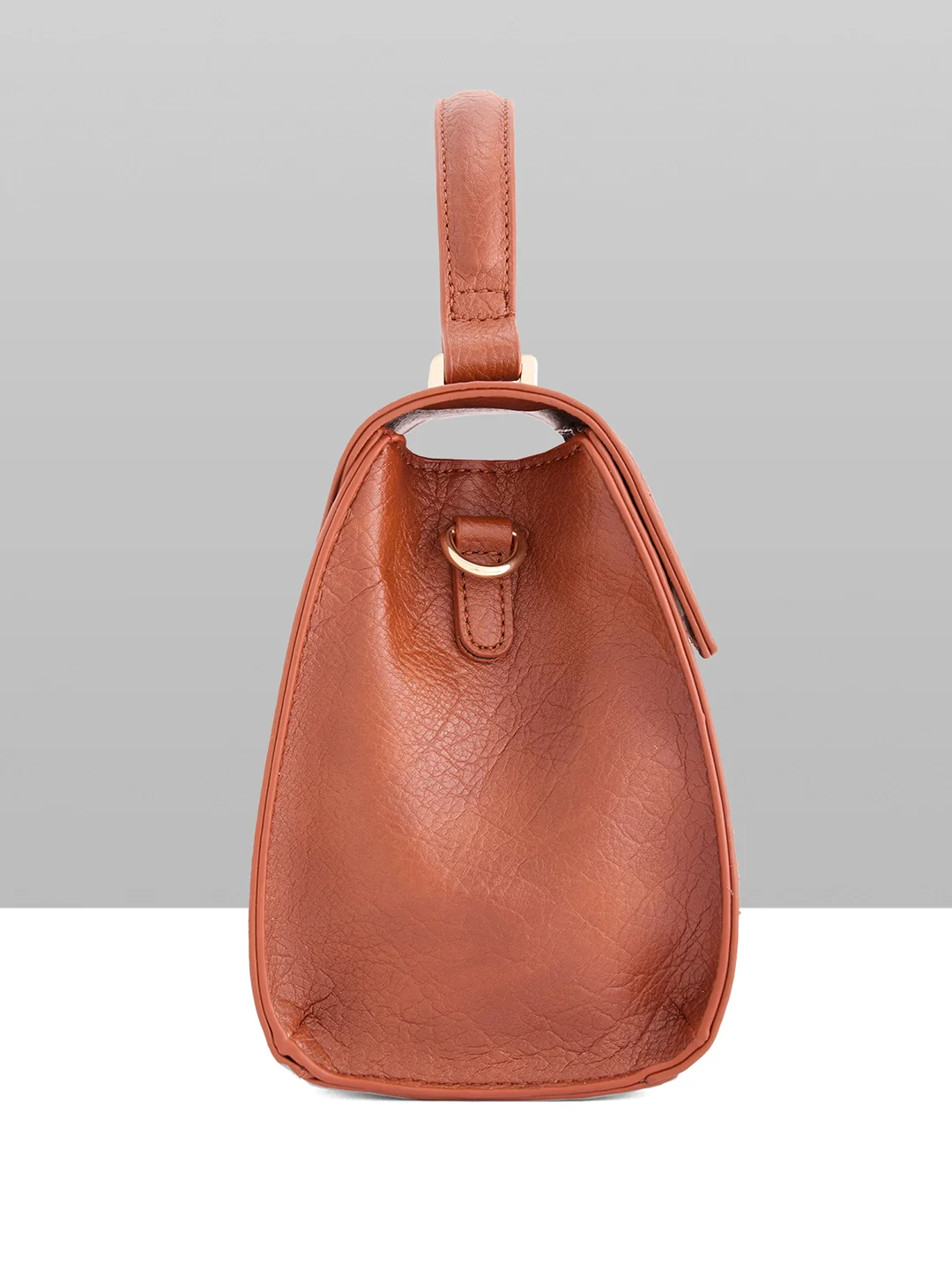 Caprese Athena Small Tan Satchel Bag - Image 13