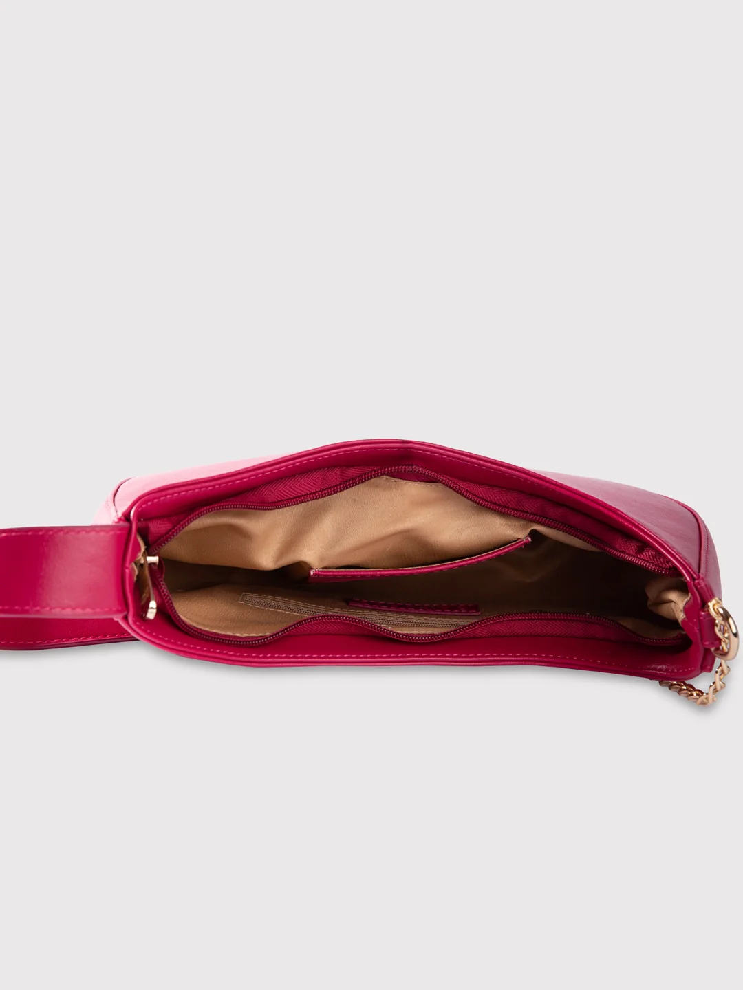 Caprese August Medium Raspberry Pink Sling Bag - Image 8