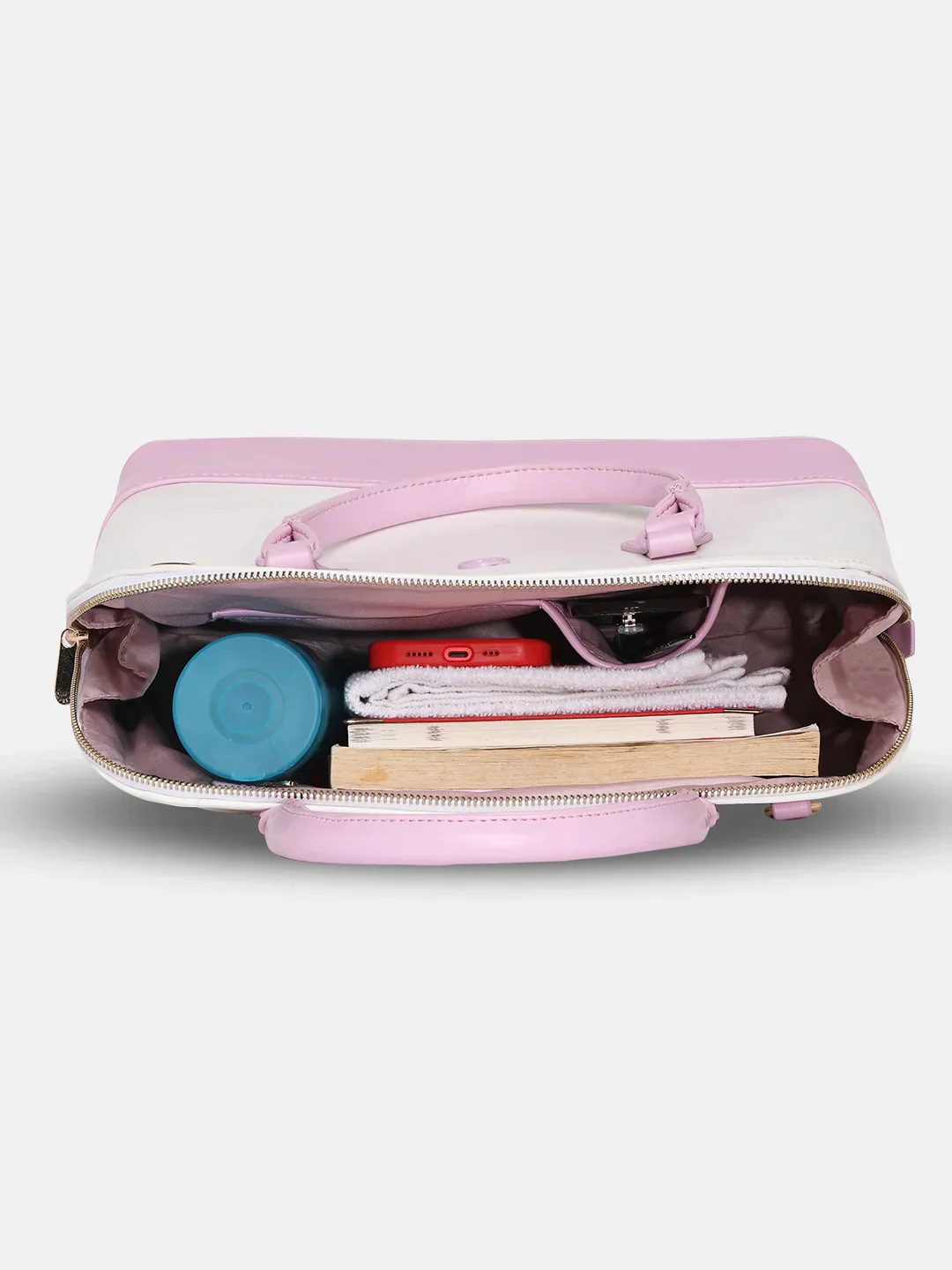 Caprese Aurora Medium Pink Satchel Bag - Image 13