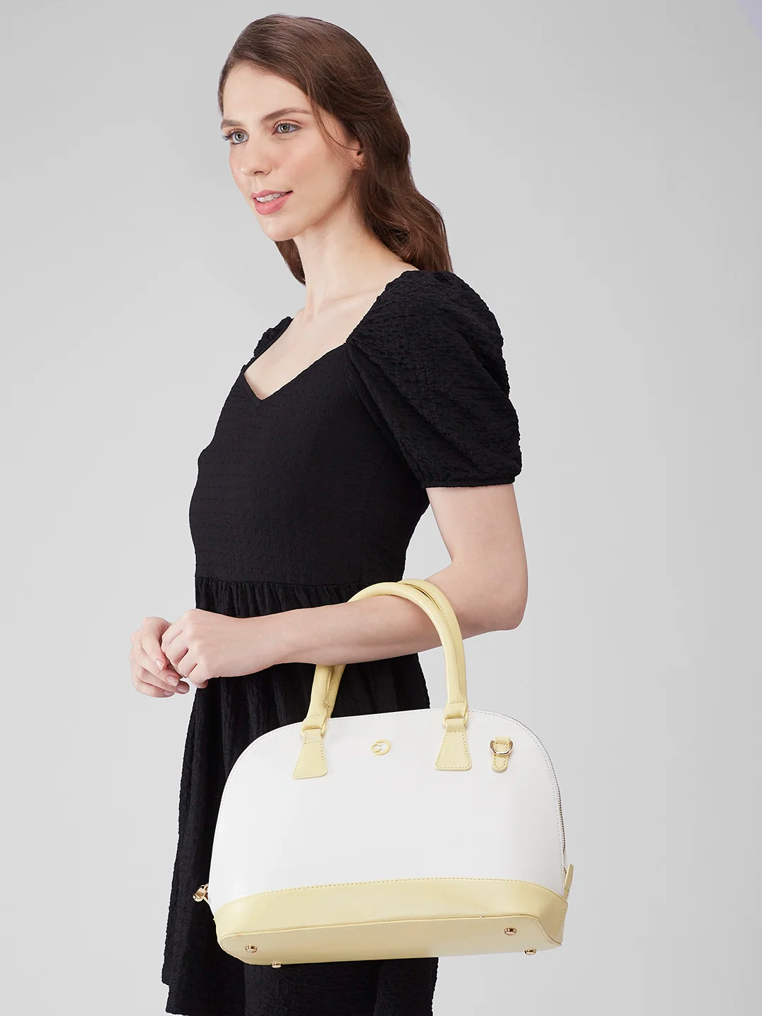 Caprese Aurora Medium Purple Satchel Bag - Image 12