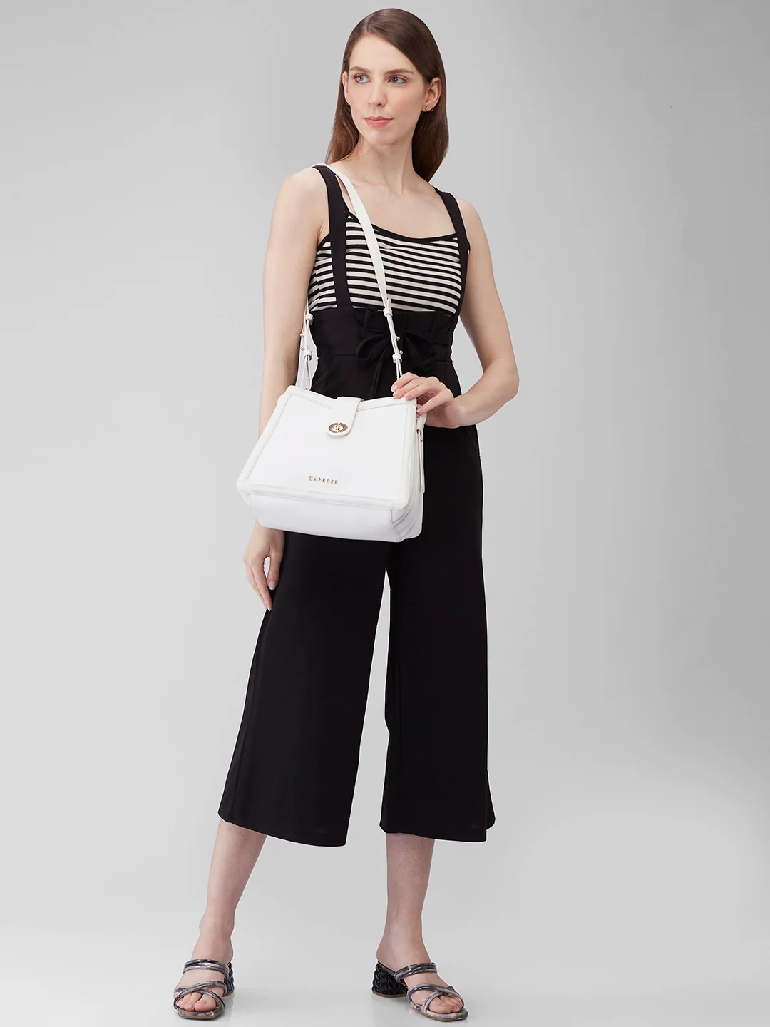 Caprese Aurora Small Blue Satchel Bag - Image 3