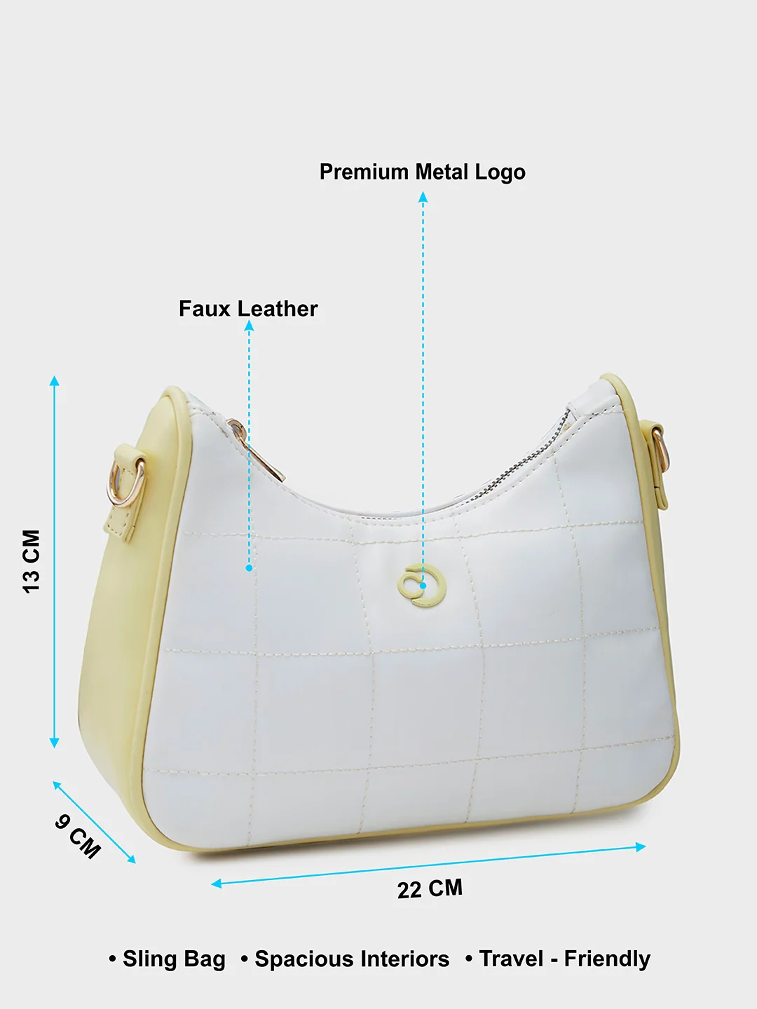 Caprese Aurora Small Purple Sling Bag - Image 6