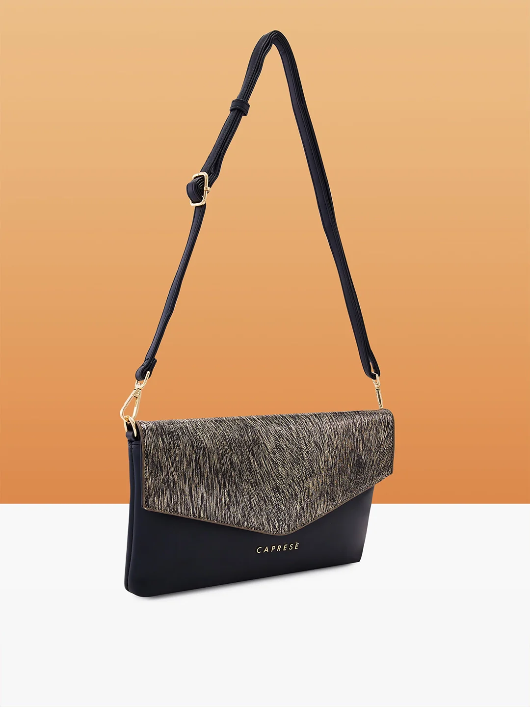 Caprese Ava Large Black Clutch - Image 4