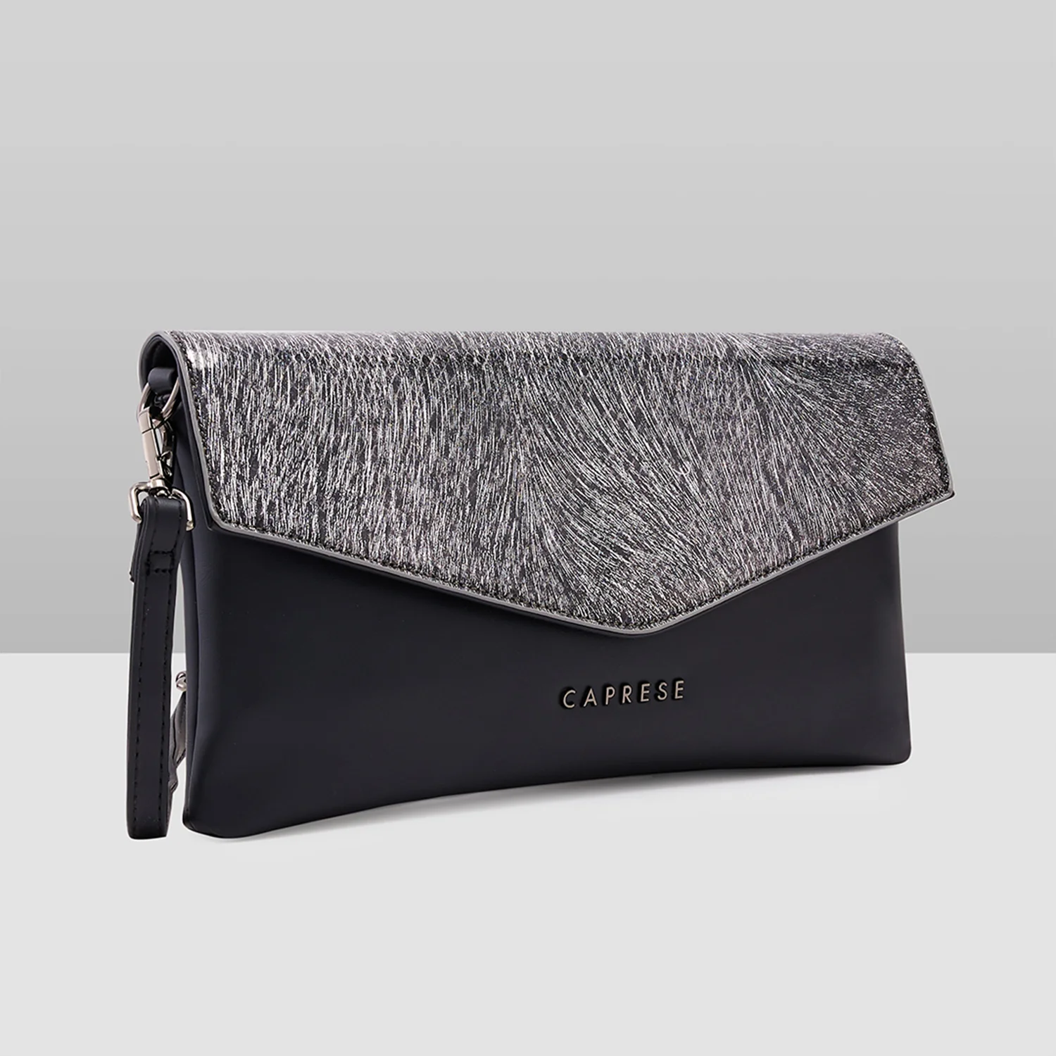 Caprese Ava Large Silver Clutch - Image 9