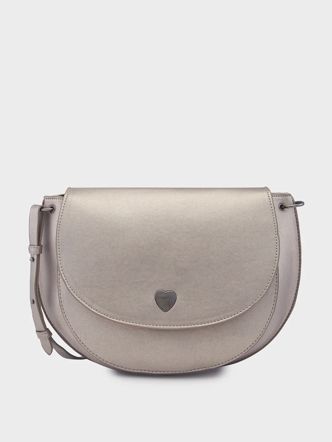 Caprese Ava Large Gunmetal Crossbody Bag