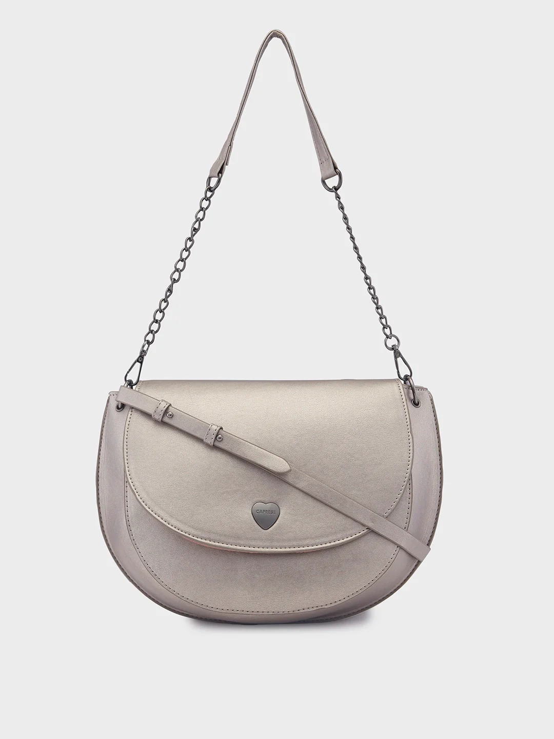 Caprese Ava Large Gunmetal Crossbody Bag - Image 13