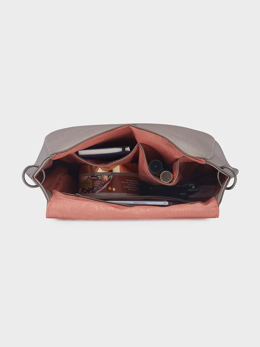 Caprese Ava Large Gunmetal Crossbody Bag - Image 8