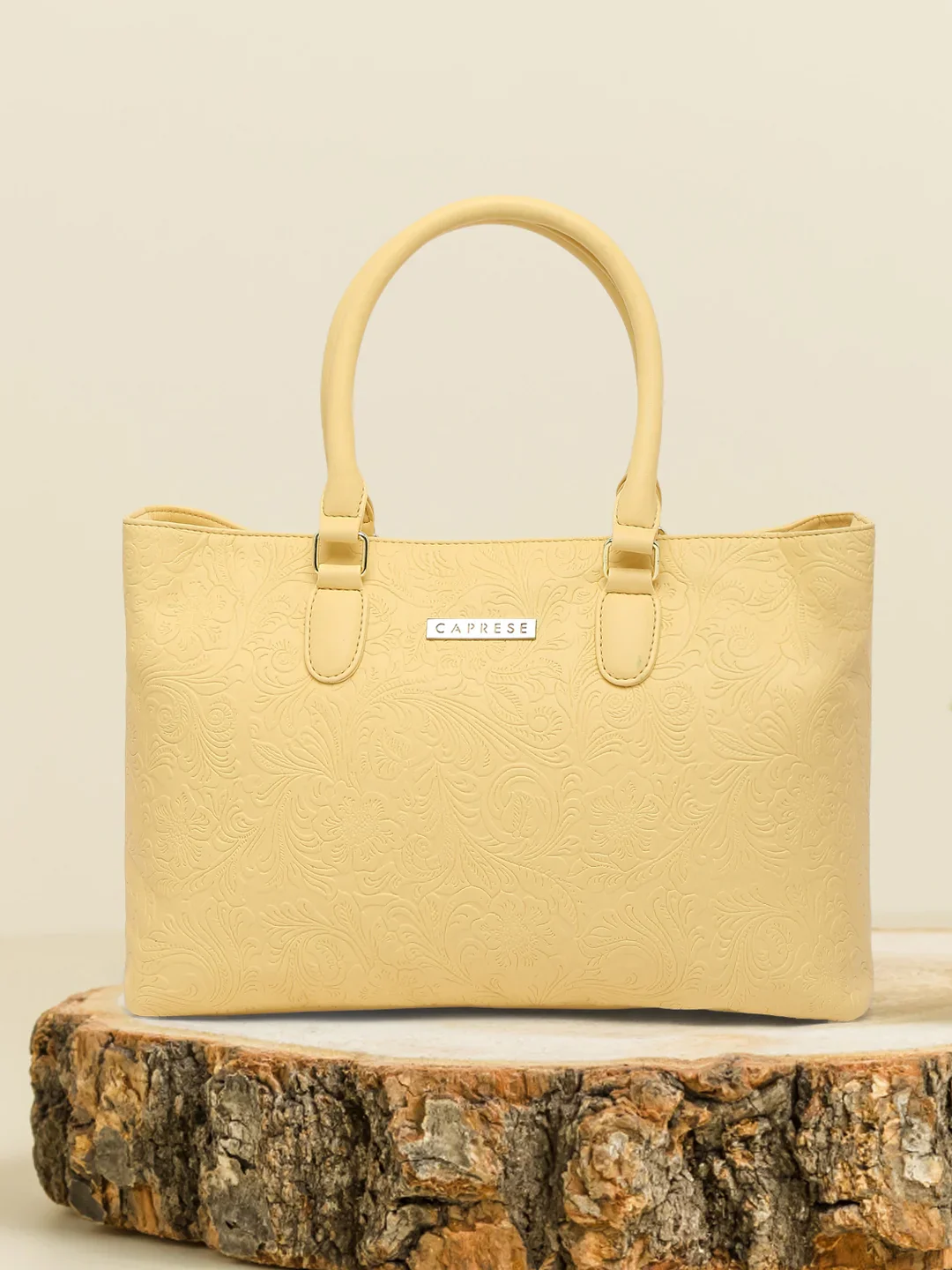 Caprese Avalon Medium Mellow Yellow Tote Bag - Image 2