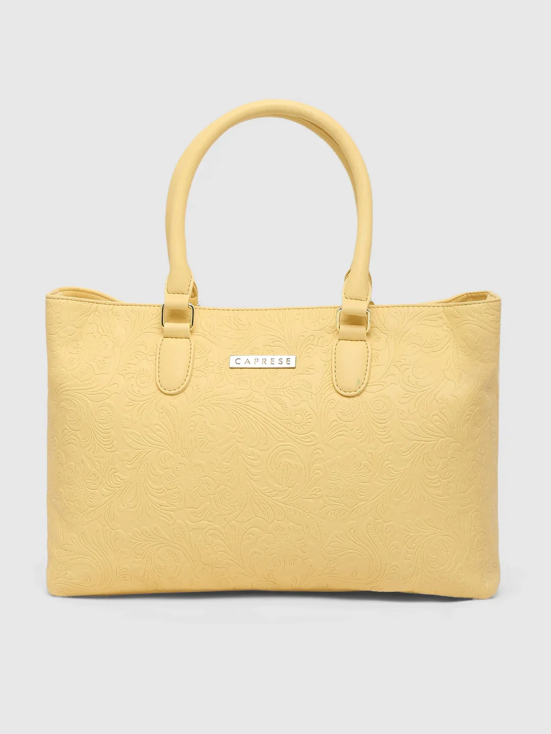 Caprese Avalon Medium Mellow Yellow Tote Bag - Image 4
