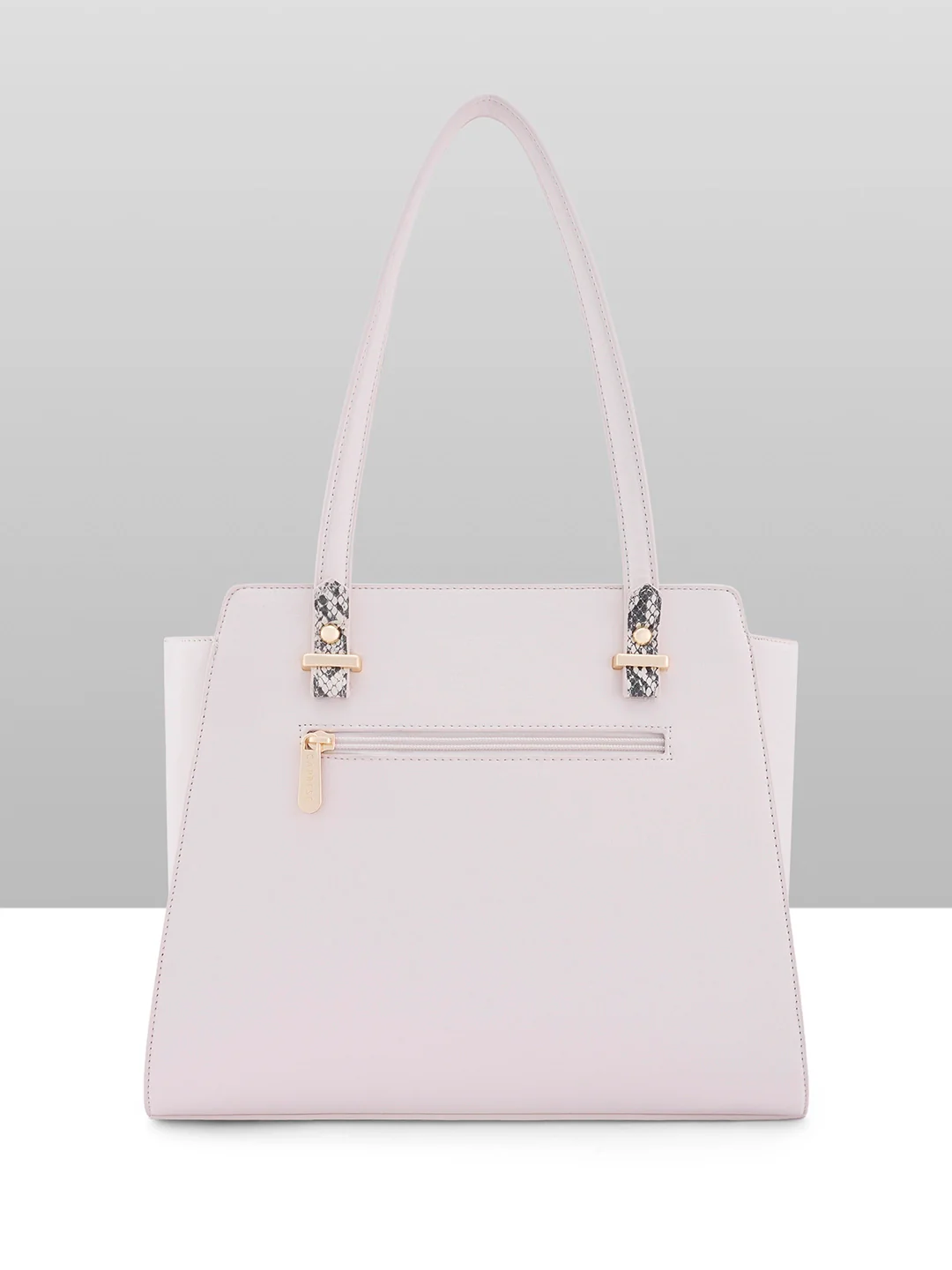 Caprese Bambi Large Beige Satchel Bag - Image 8