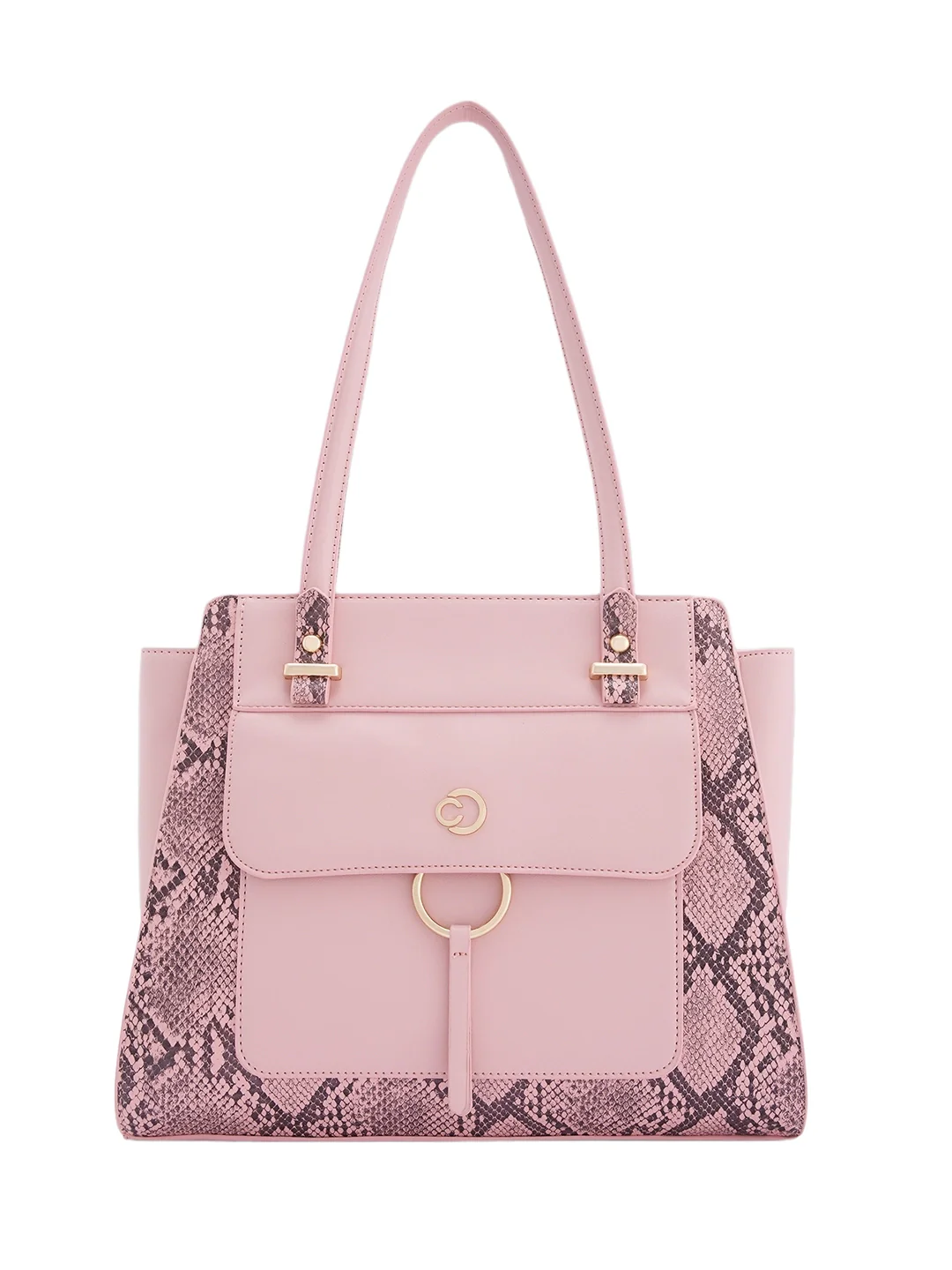 Caprese Bambi Large Blush Satchel Bag