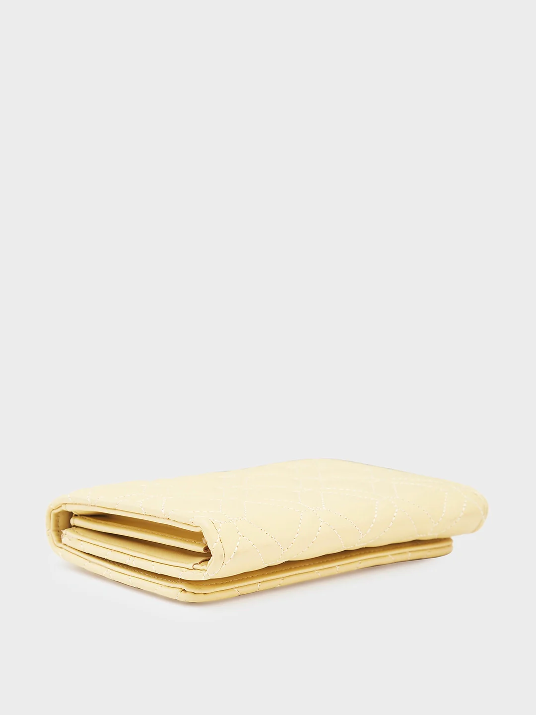 Caprese Berdine Large Light Yellow Flapover Wallet - Image 7