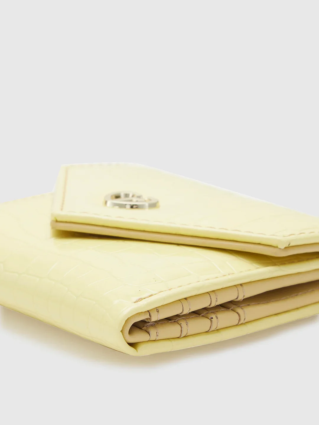Caprese Bertha Medium Champagne Gold Clutch - Image 11
