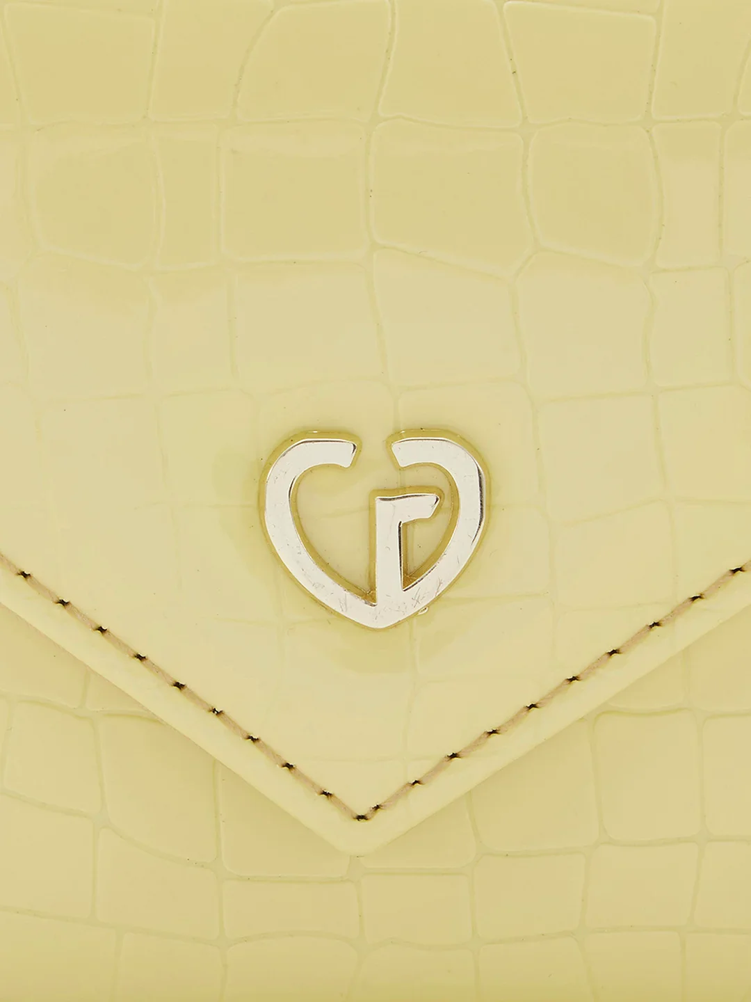 Caprese Bertha Medium Champagne Gold Clutch - Image 12