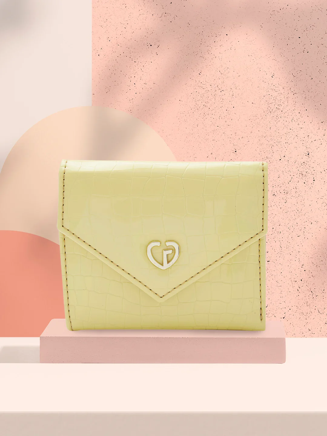 Caprese Bertha Medium Champagne Gold Clutch - Image 13