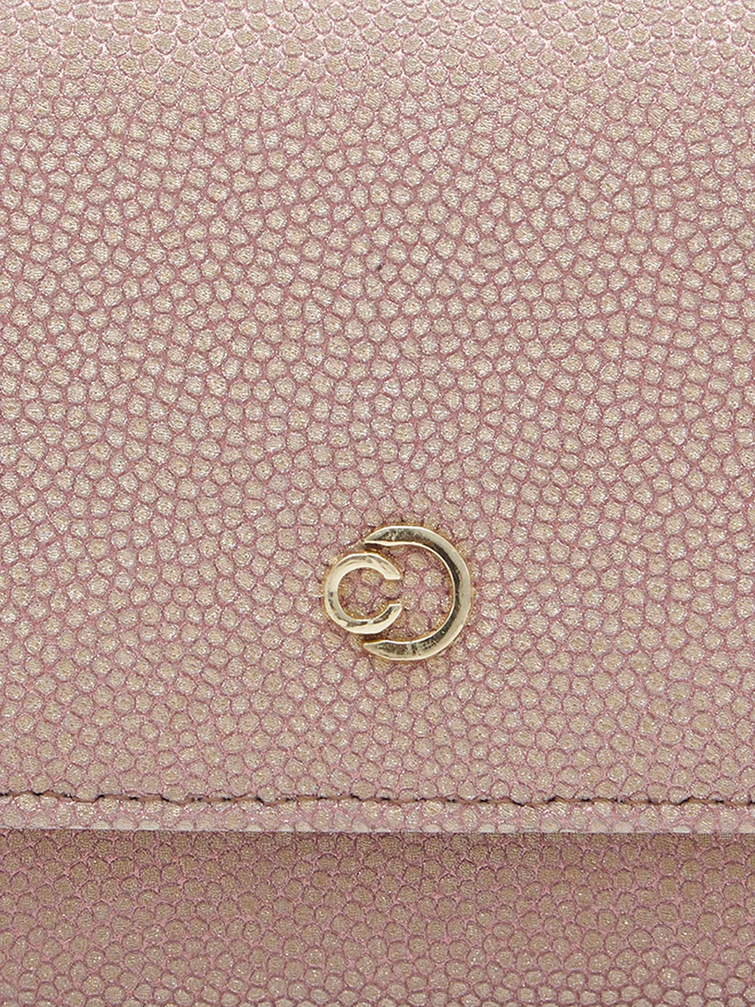 Caprese Betty Large Blush Flapover Clutch - Image 10
